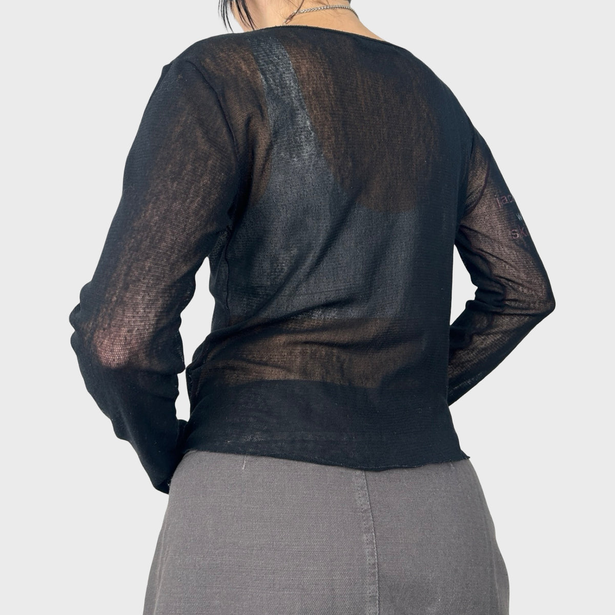 Cop Copine Black Mesh Long Sleeve - M/L