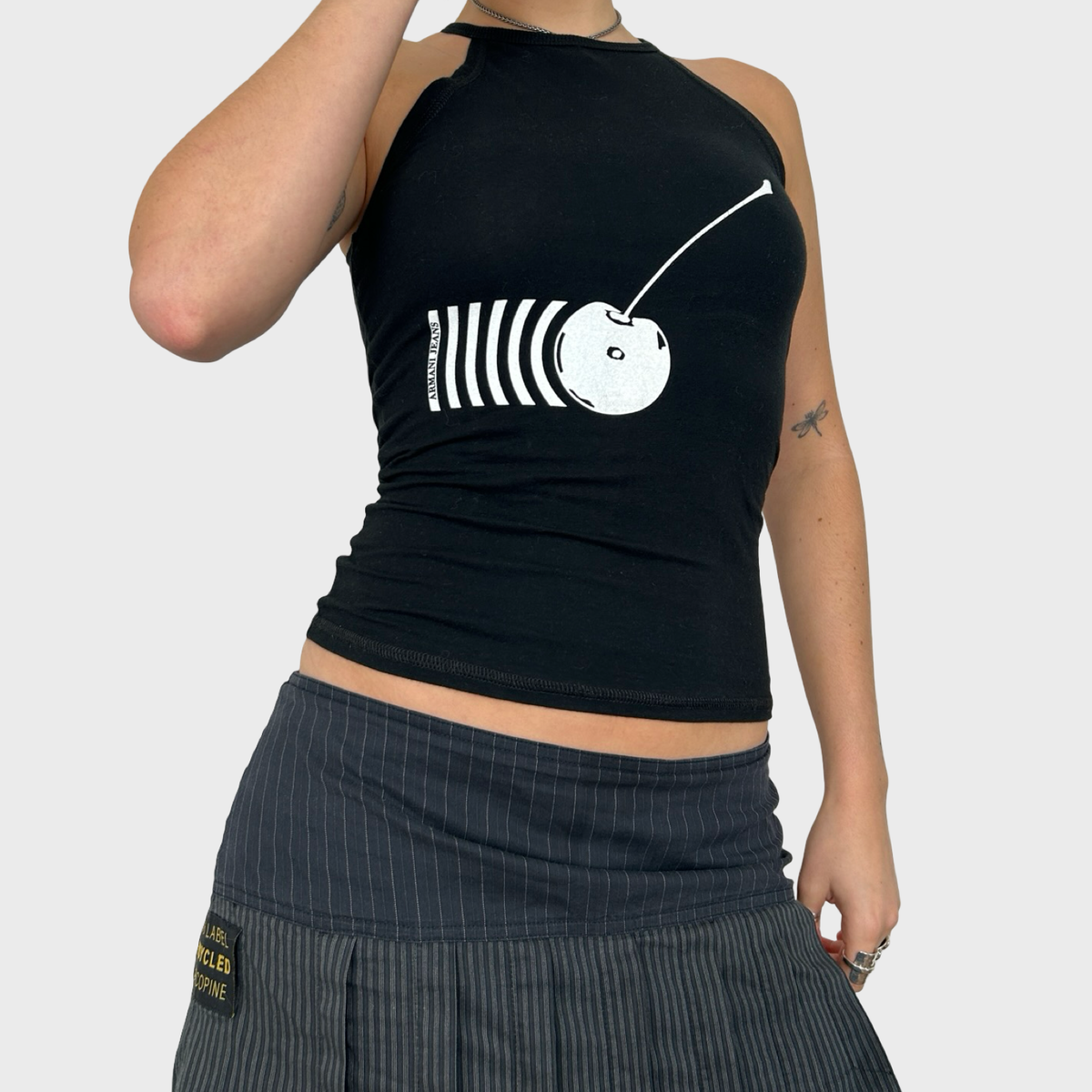 Armani Graphic Apple Print Tank Top - XS/S
