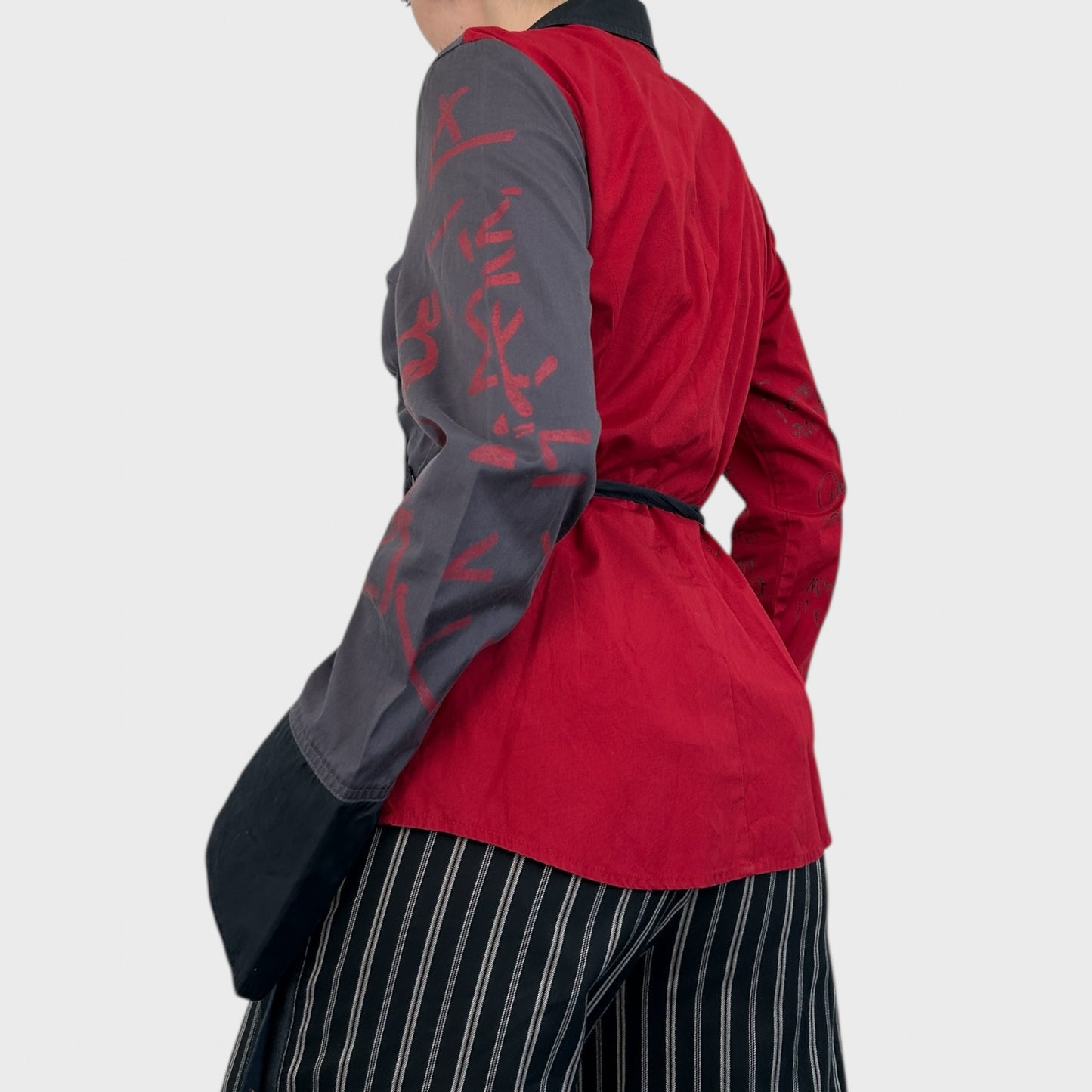 Cop Copine Red Wrap Tie Shirt - M/L
