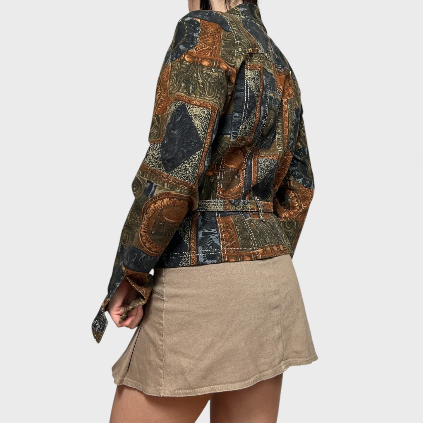 Vintage Graphic Print Jacket