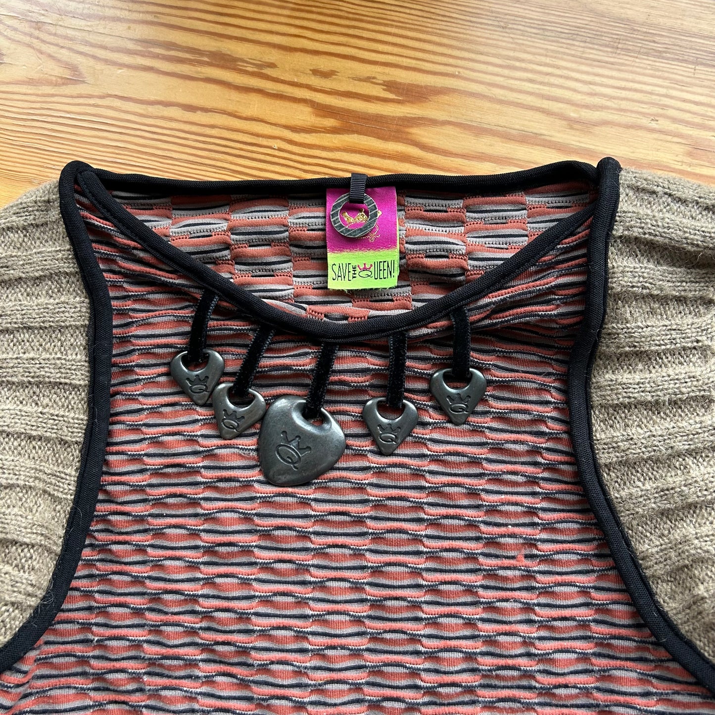 Save The Queen Mixed Material Jumper - M