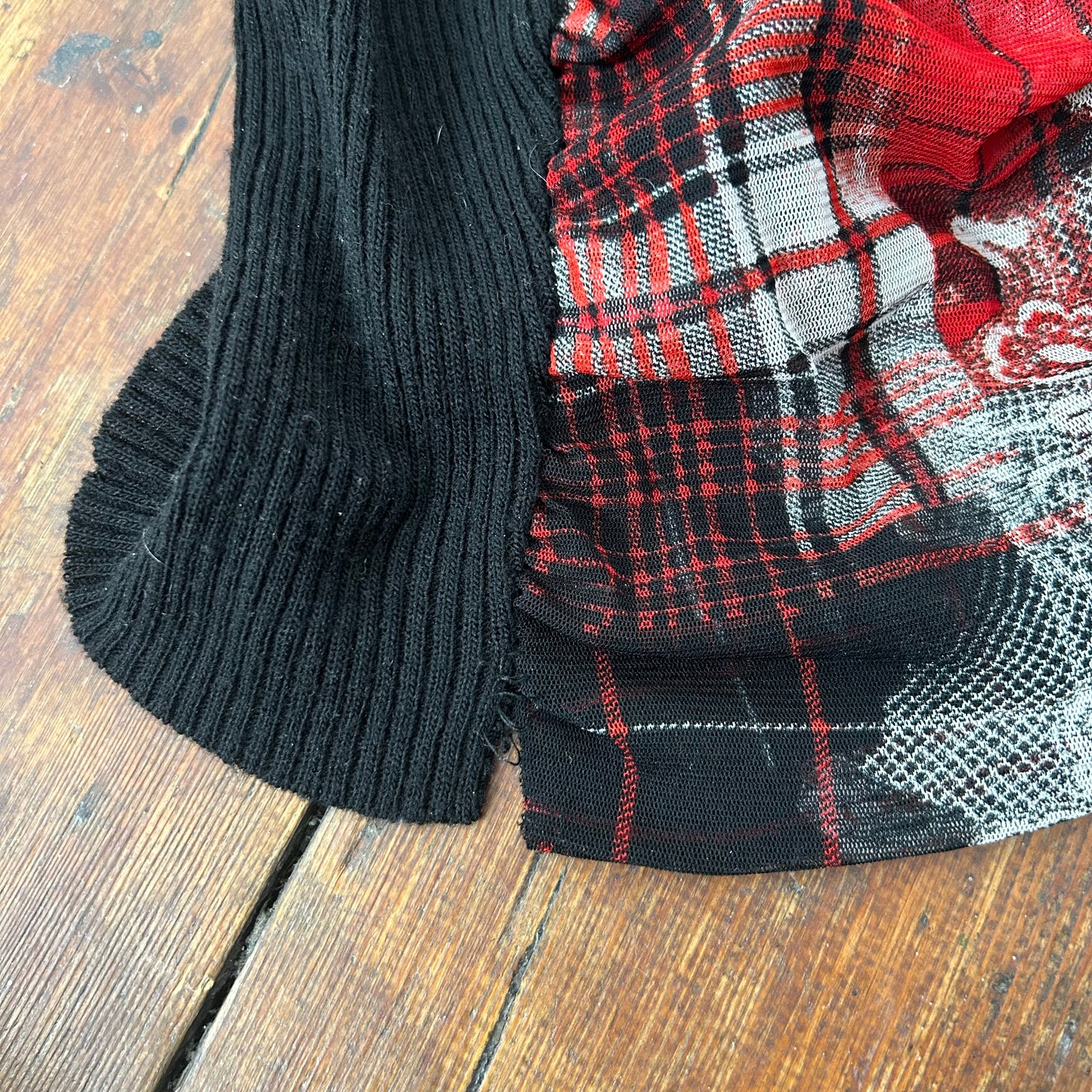 Miss Sixty Bi-Material Long Sleeve Top - S