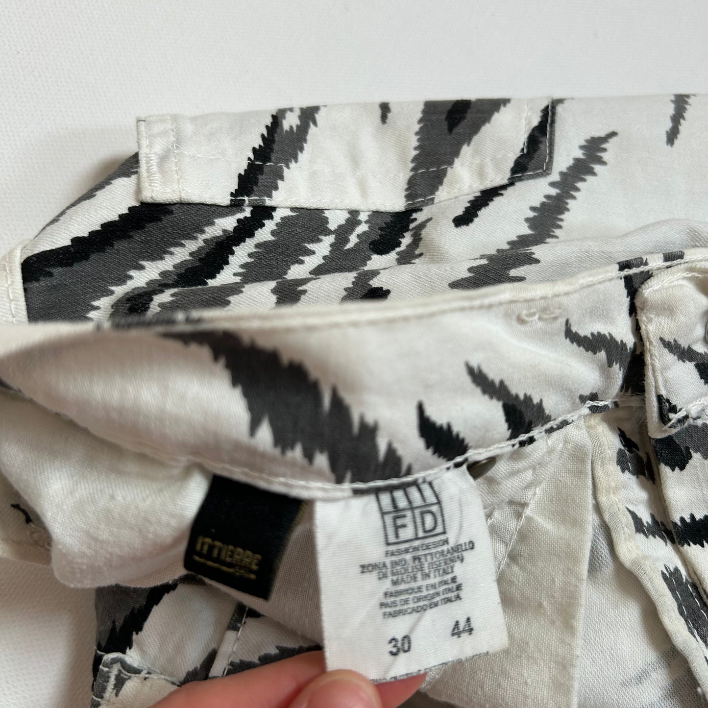 Roberto Cavalli Zebra Print Flared Trousers