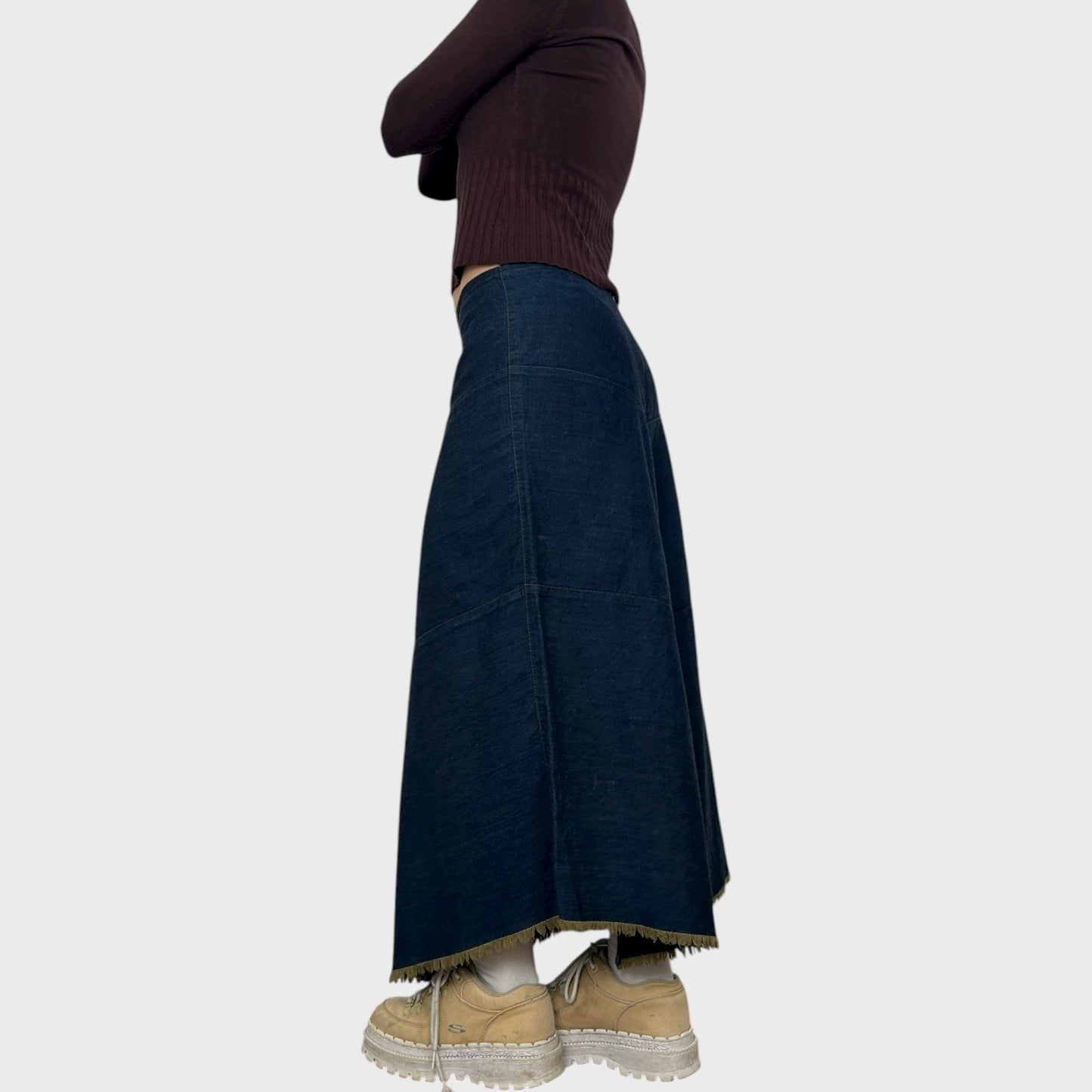 Cop Copine Denim Maxi Skirt - S/M