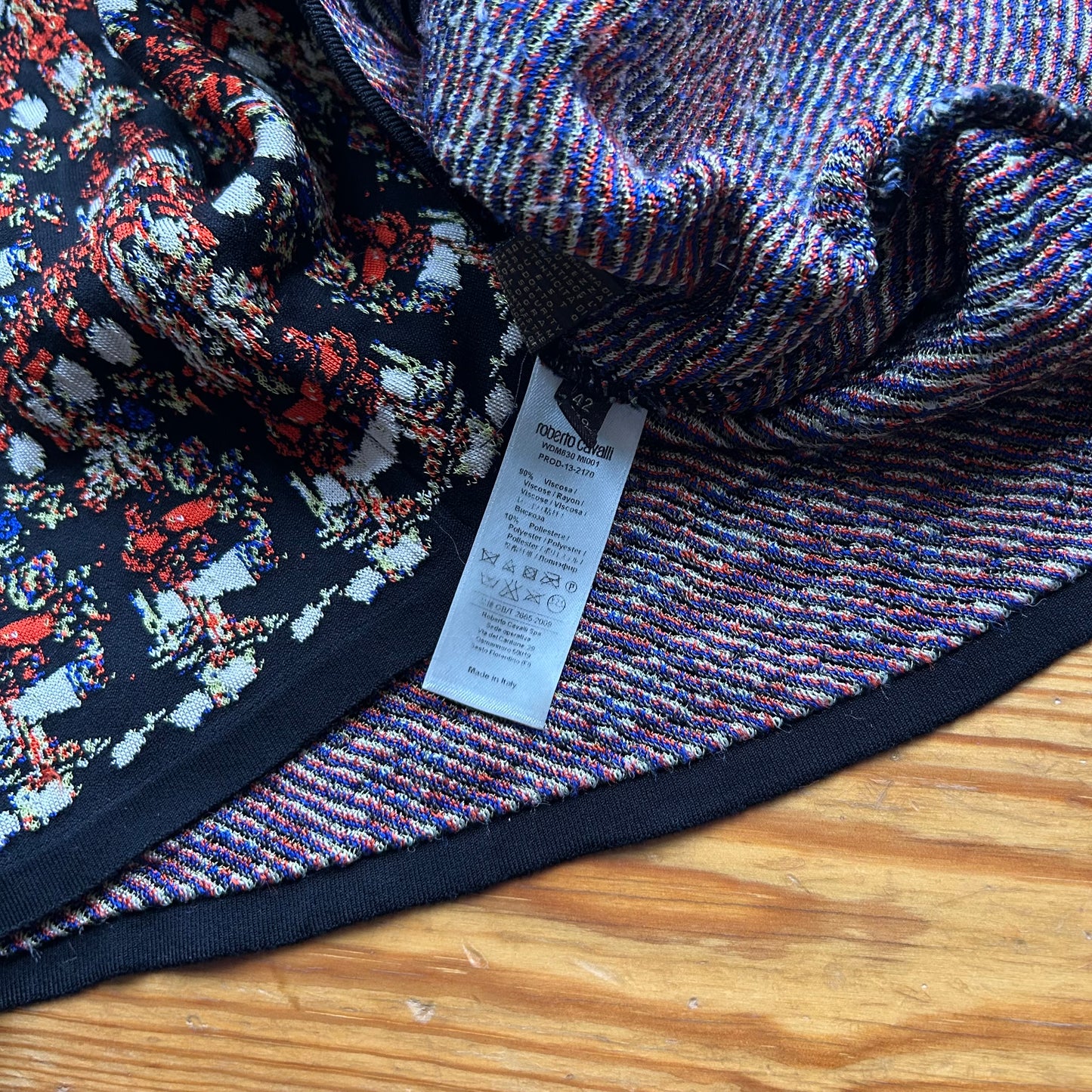 Roberto Cavalli Graphic Midi Dress - S/M