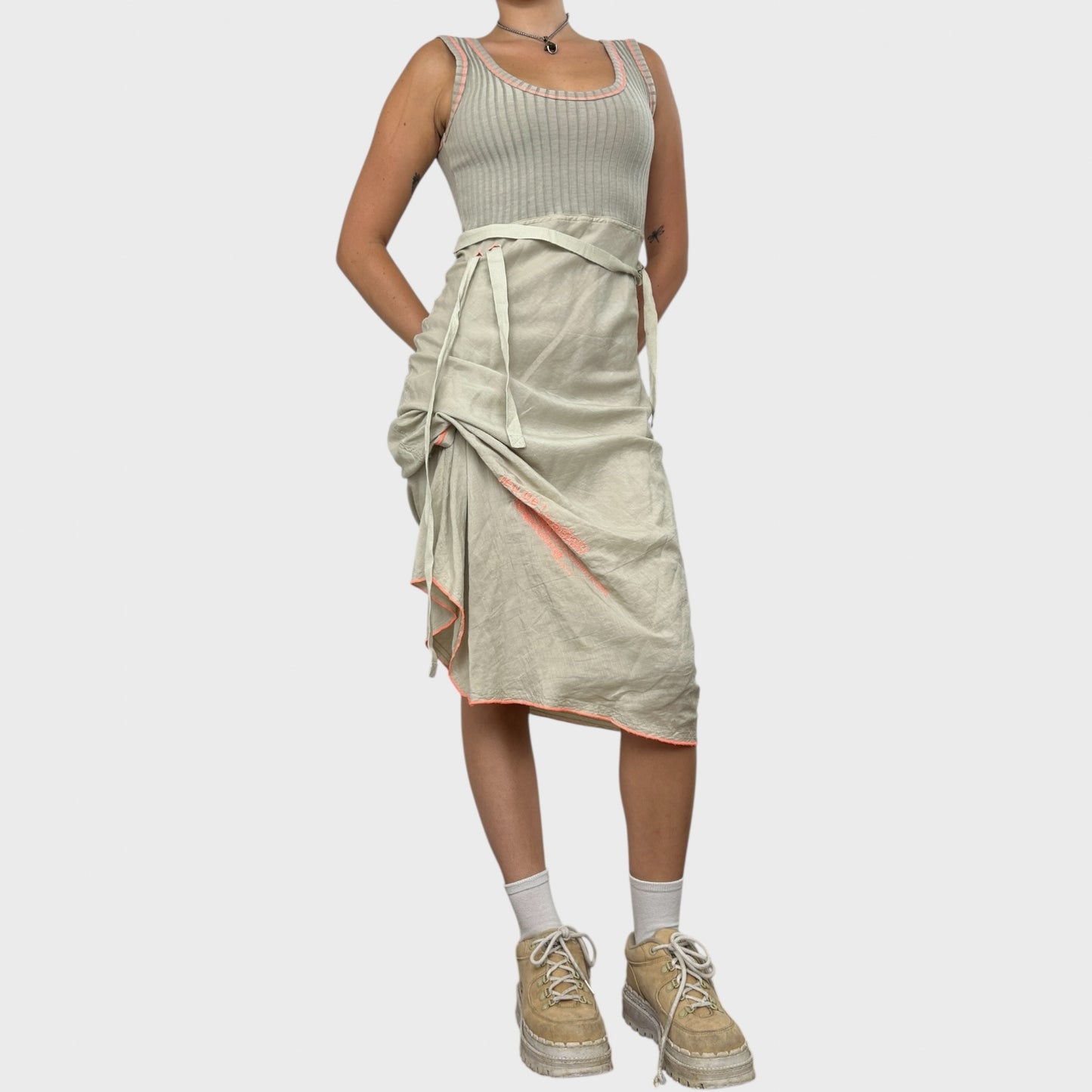 Cop Copine Maxi Tie Dress - S