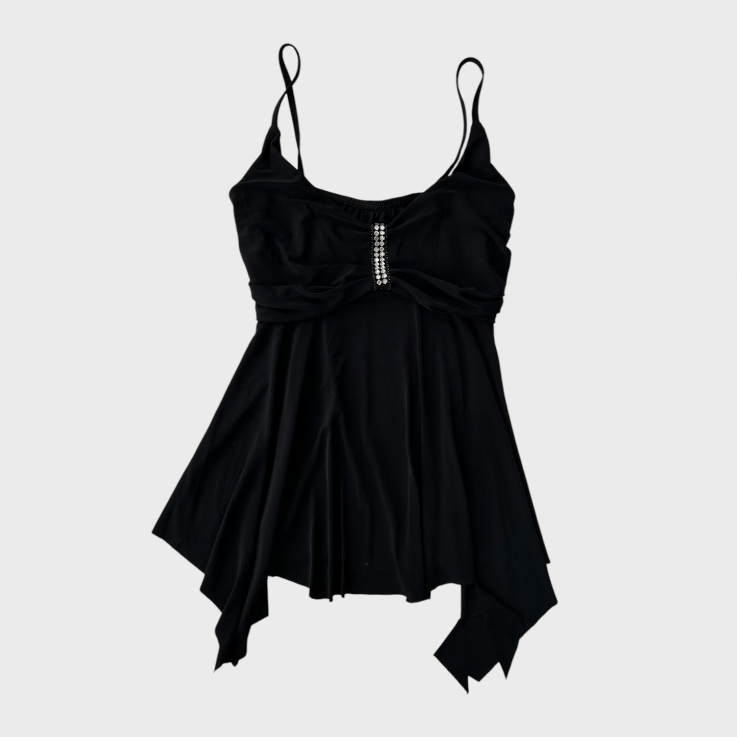 90s Asymmetric Frilly Cami Top