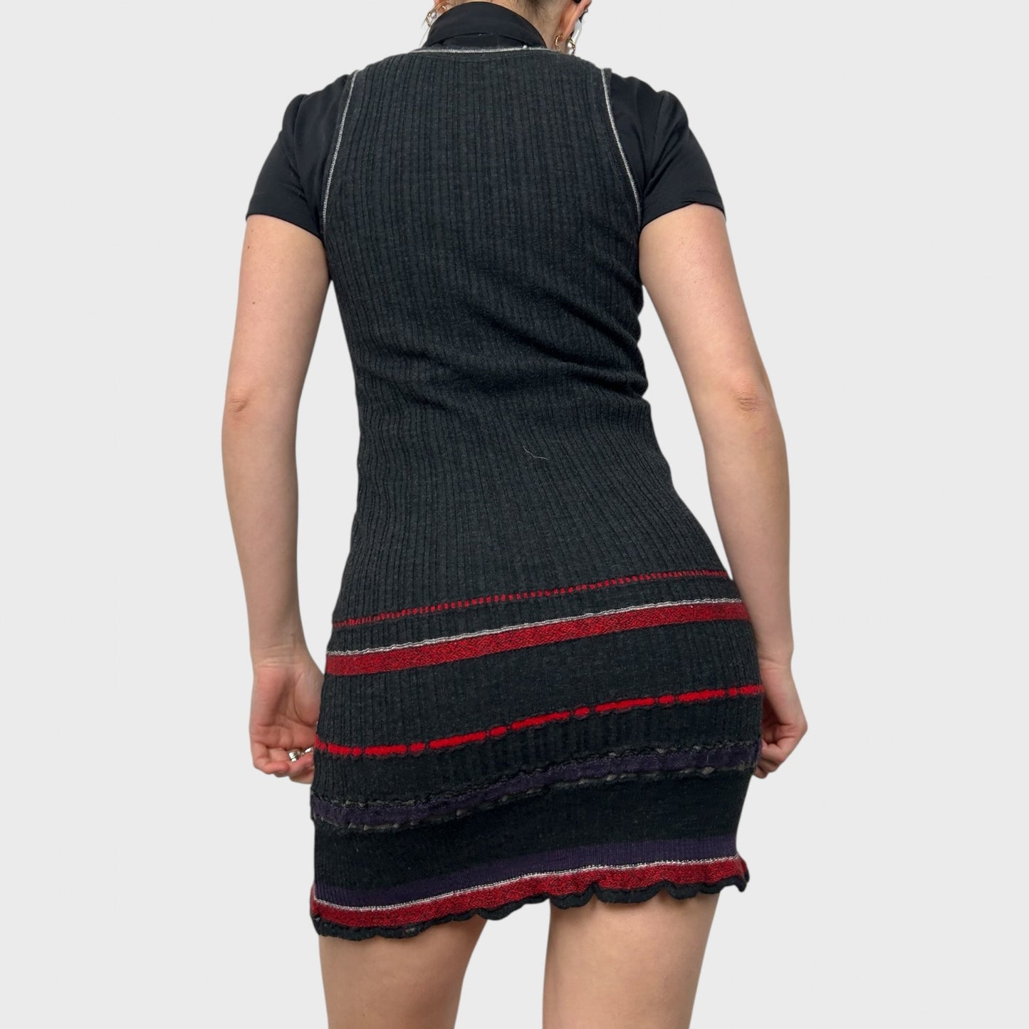 Marithé + François Girbaud Knit Stretch Mini Dress - S/M