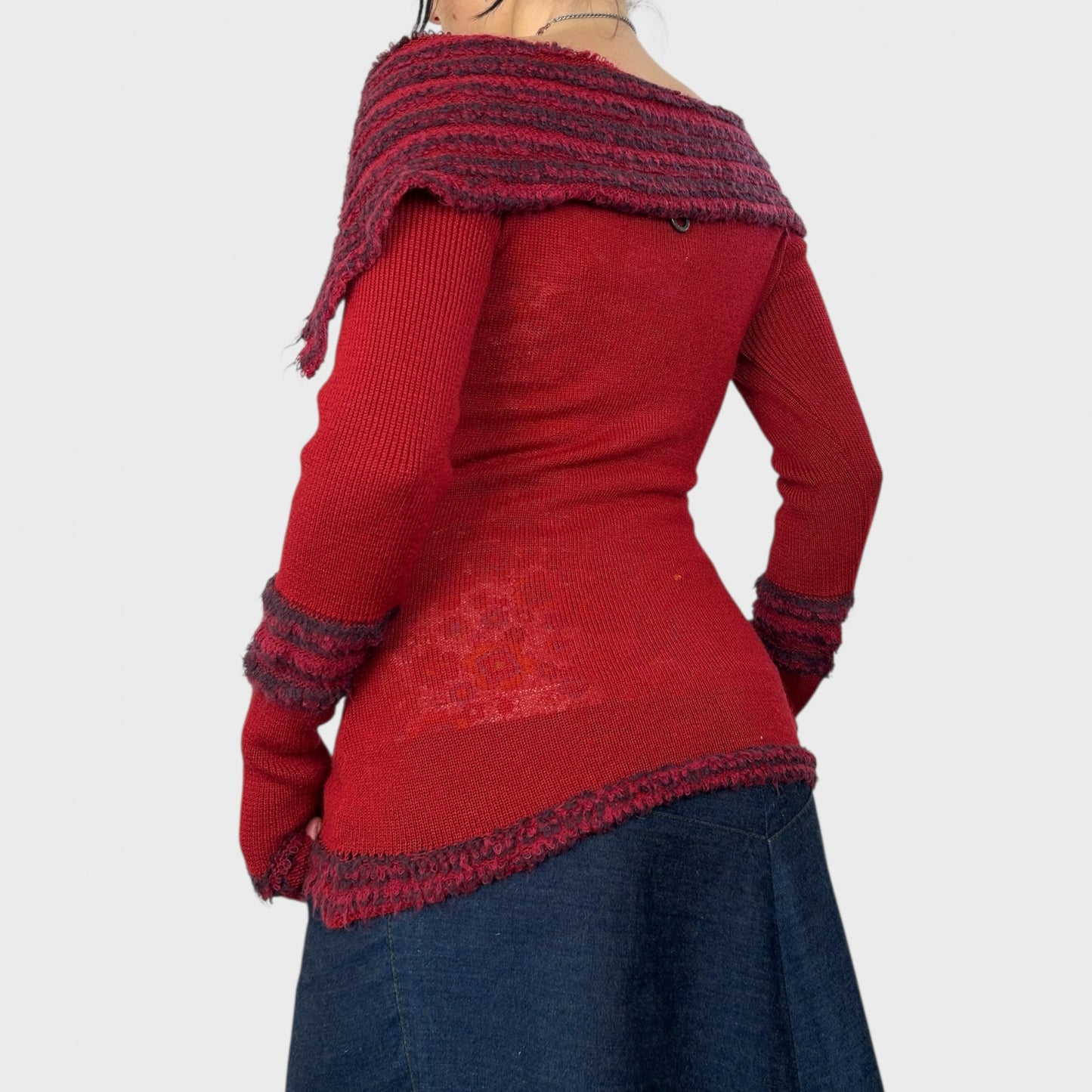 Save the Queen Red Knit Jumper - S/M
