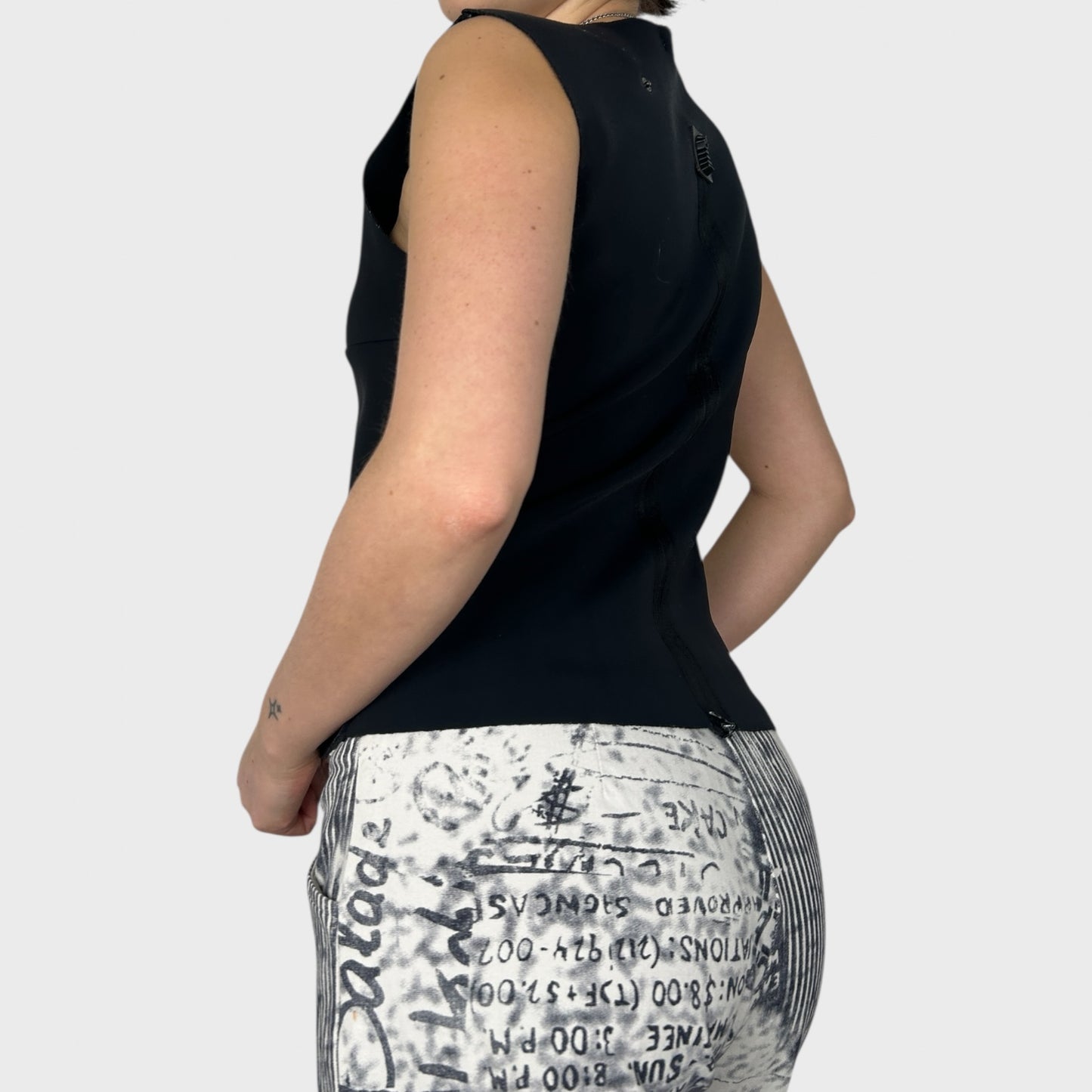 Cop Copine Black Cut Out Tank Top - M