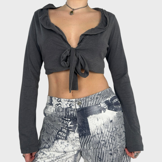 Cop Copine Grey Bolero Cardigan - M