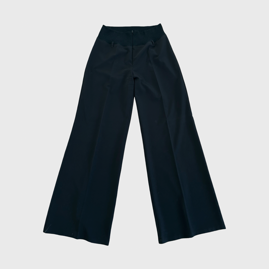 Cop Copine Black Wide Leg Trousers - M/L