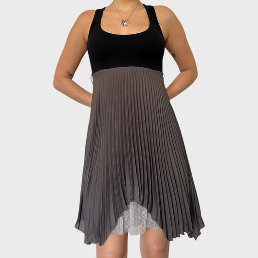 Cop Copine Pleated Babydoll Mini Dress
