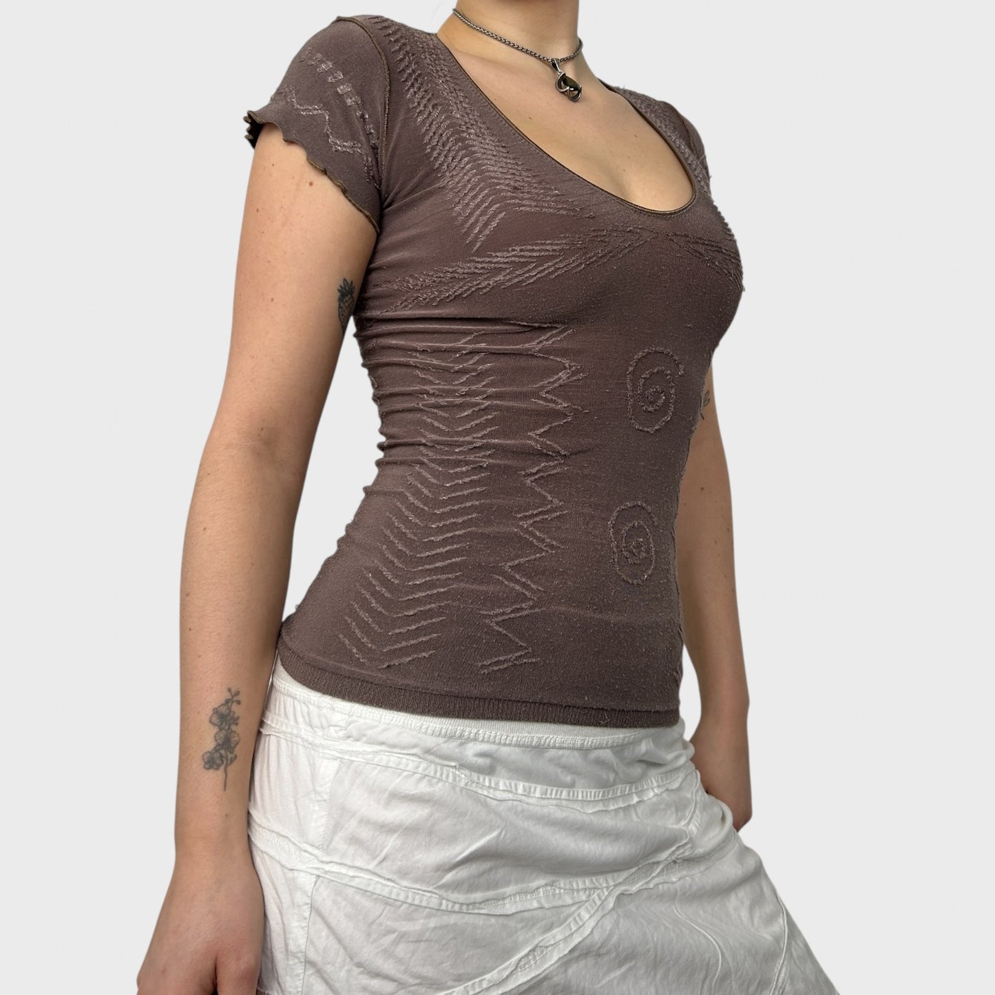 Marithé + François Girbaud Mesh Top - S/M