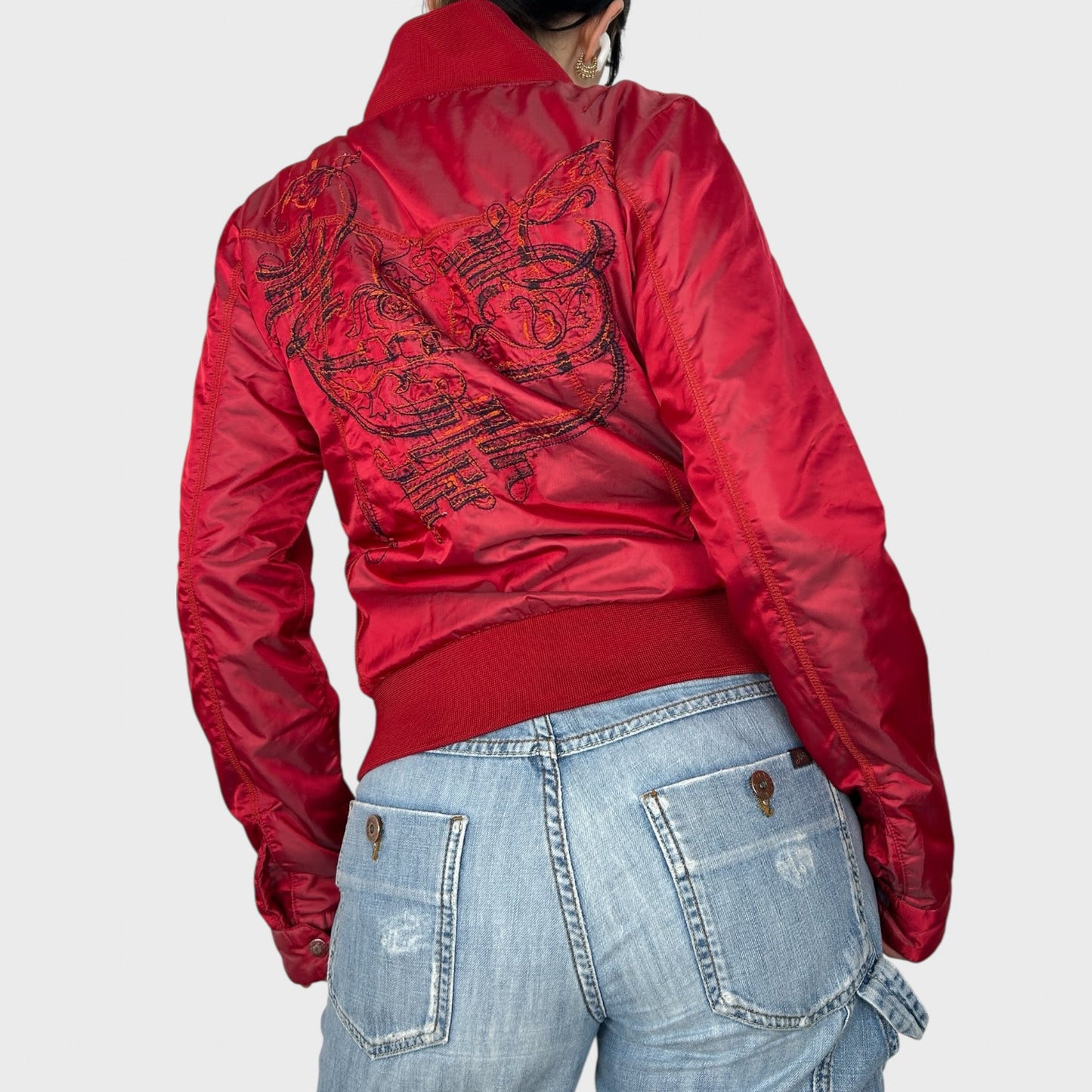 Diesel Red Bomber Jacket - M