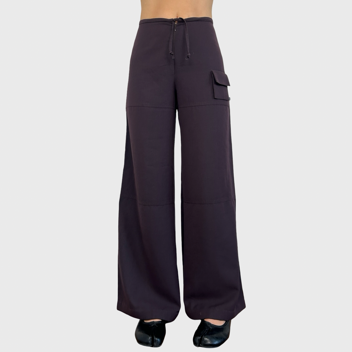 Cop Copine Burgundy Wide Leg Trousers - S