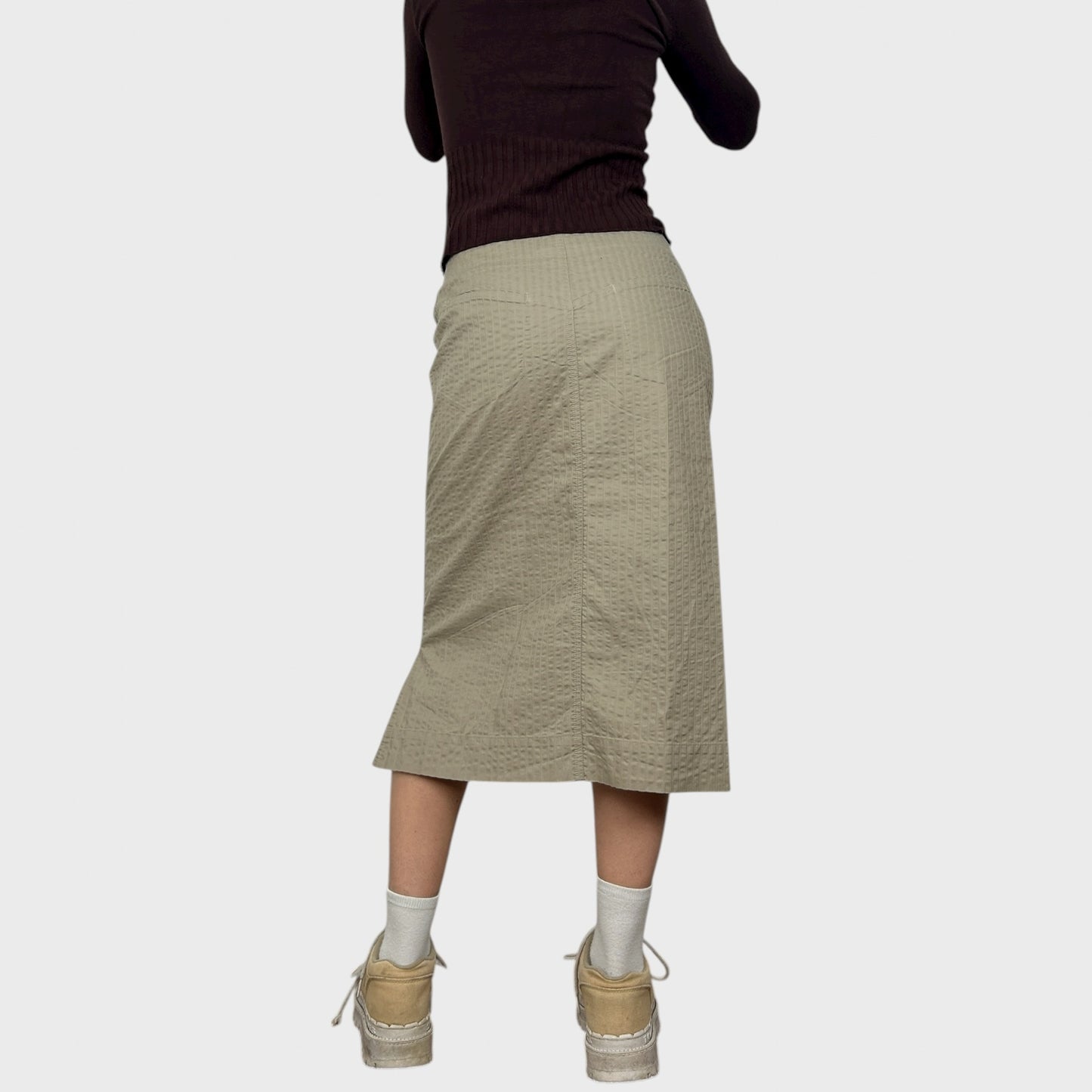 Cop Copine Graphic Midi Skirt - M