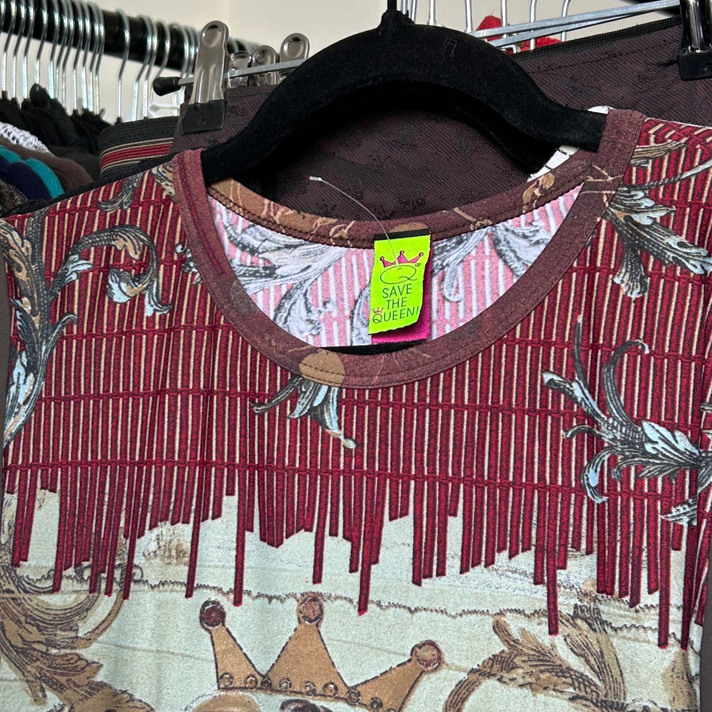 Save the Queen Graphic Maxi Dress - M/L