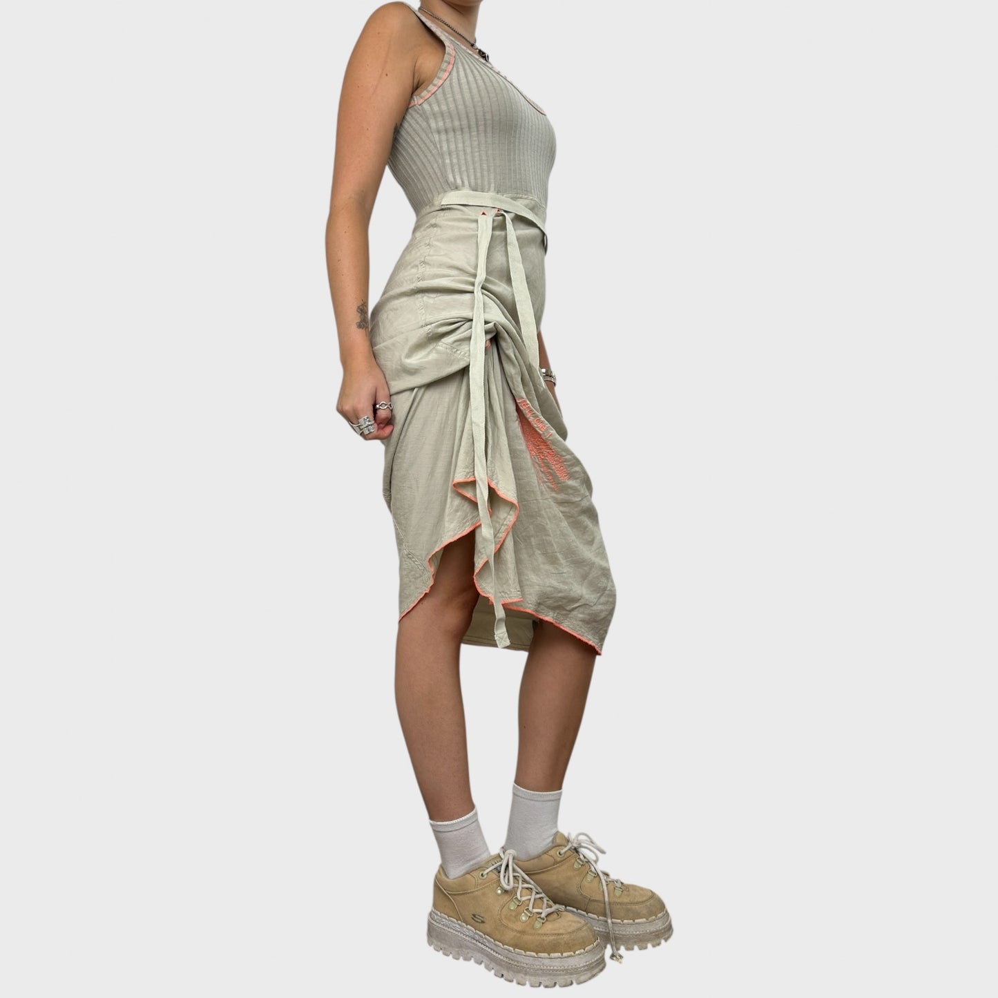 Cop Copine Maxi Tie Dress - S