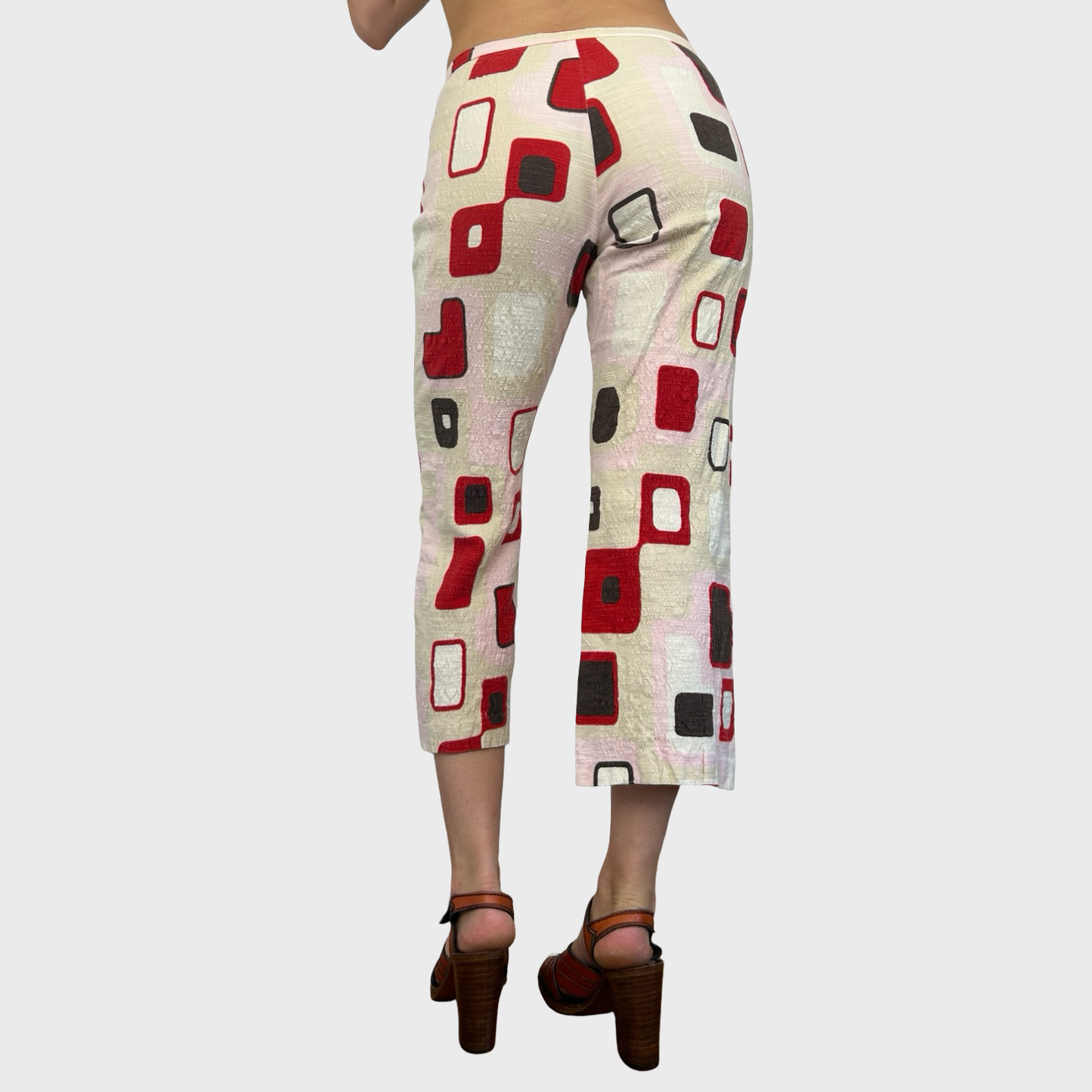 Miss Sixty 70s Inspired Print Capri Trousers - M/L