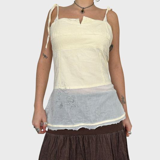 Cop Copine Cream Corset Style Top - M/L