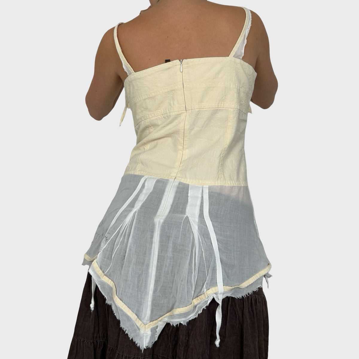 Cop Copine Cream Corset Style Top - M/L