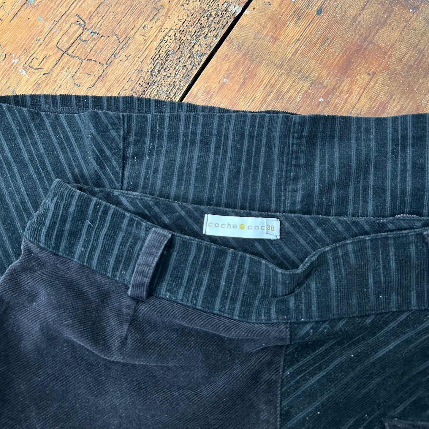 Cache Cache Corduroy Striped Midi Skirt - S/M