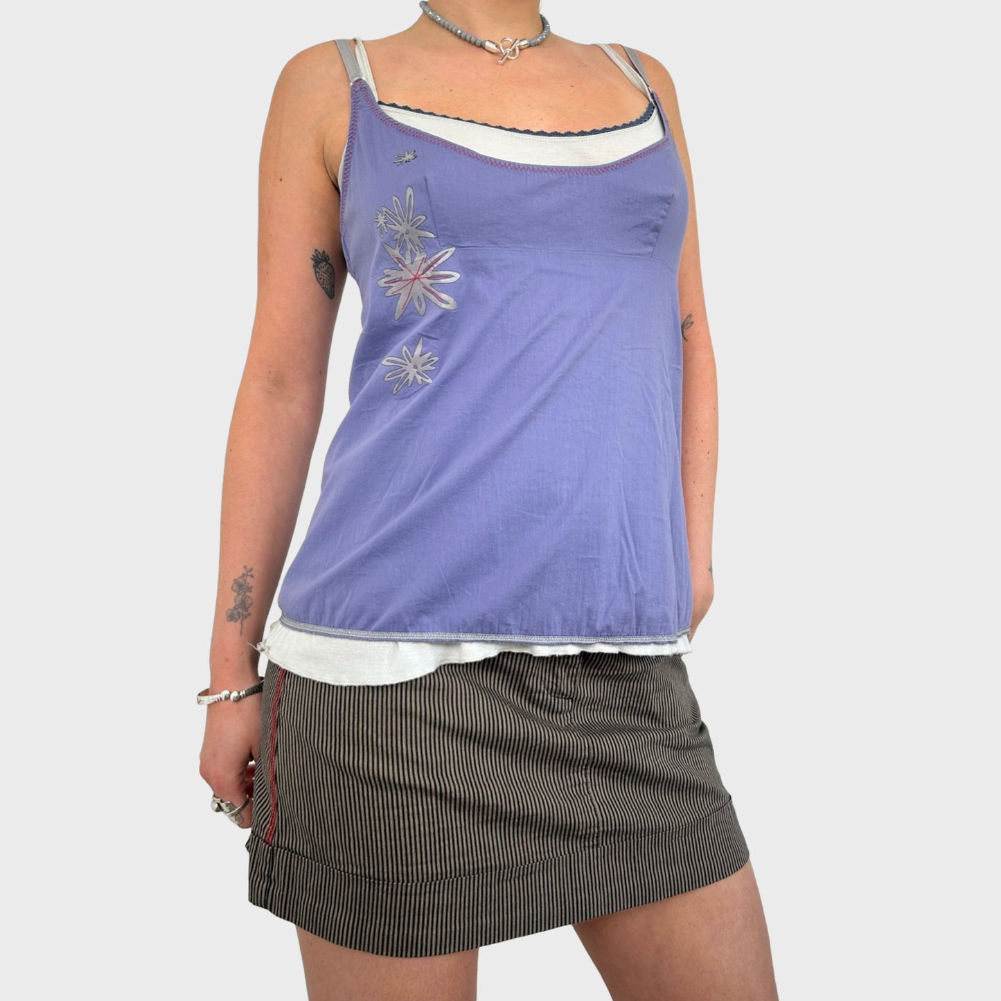 Cop Copine Lilac Double Layered Cami - M