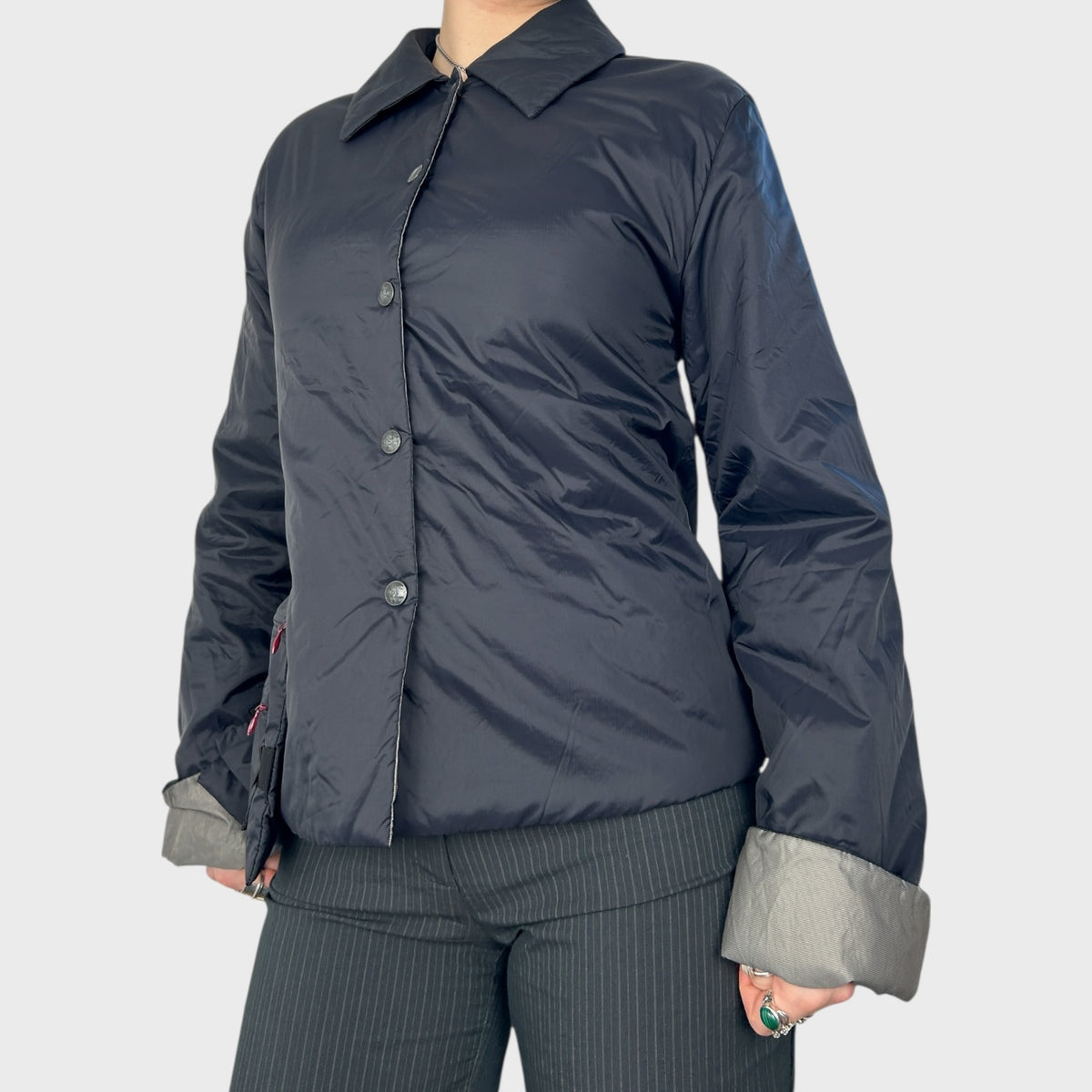 Cop Copine Puffer with Bag Pocket Detail - S