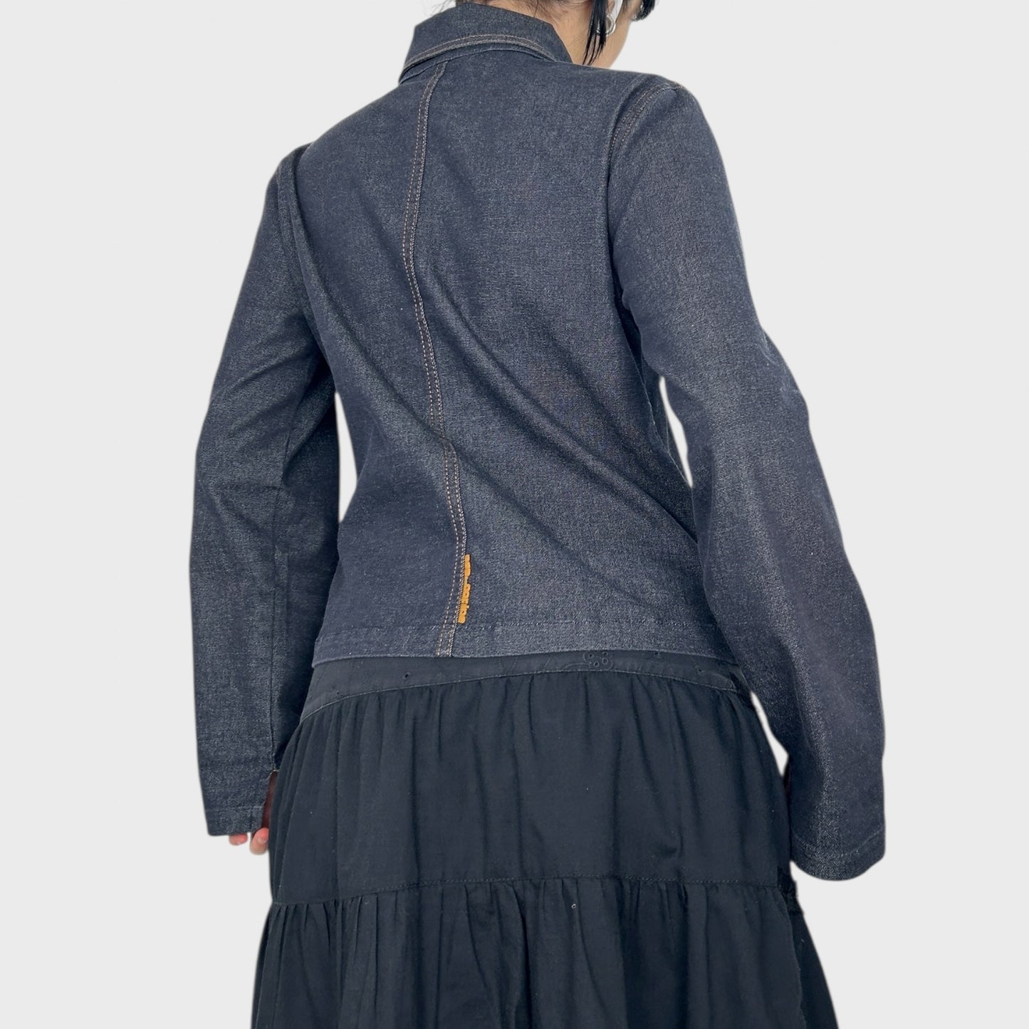 Cop Copine Denim Zip-Up Jacket - M