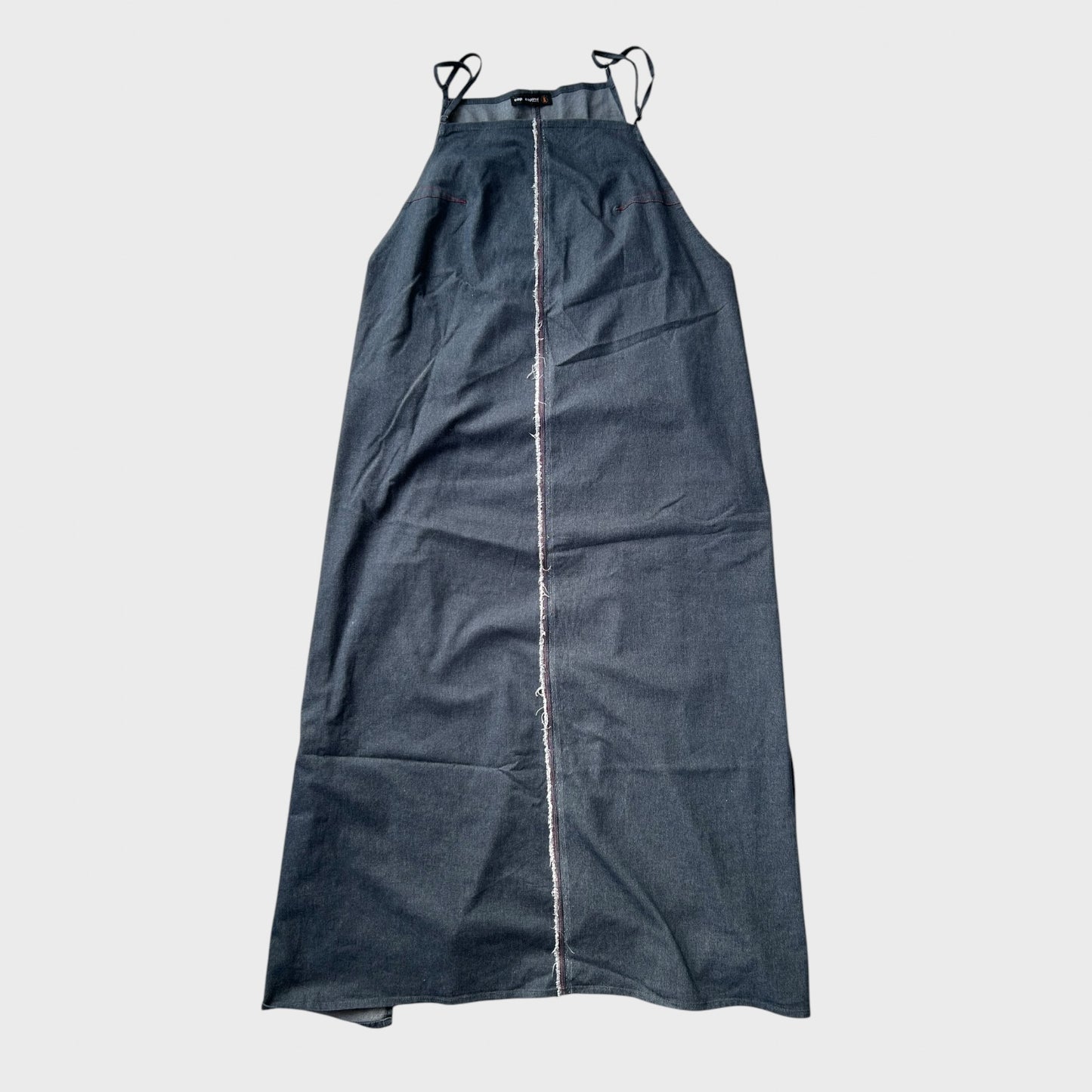 Cop Copine Denim Wrap-Around Maxi Dress