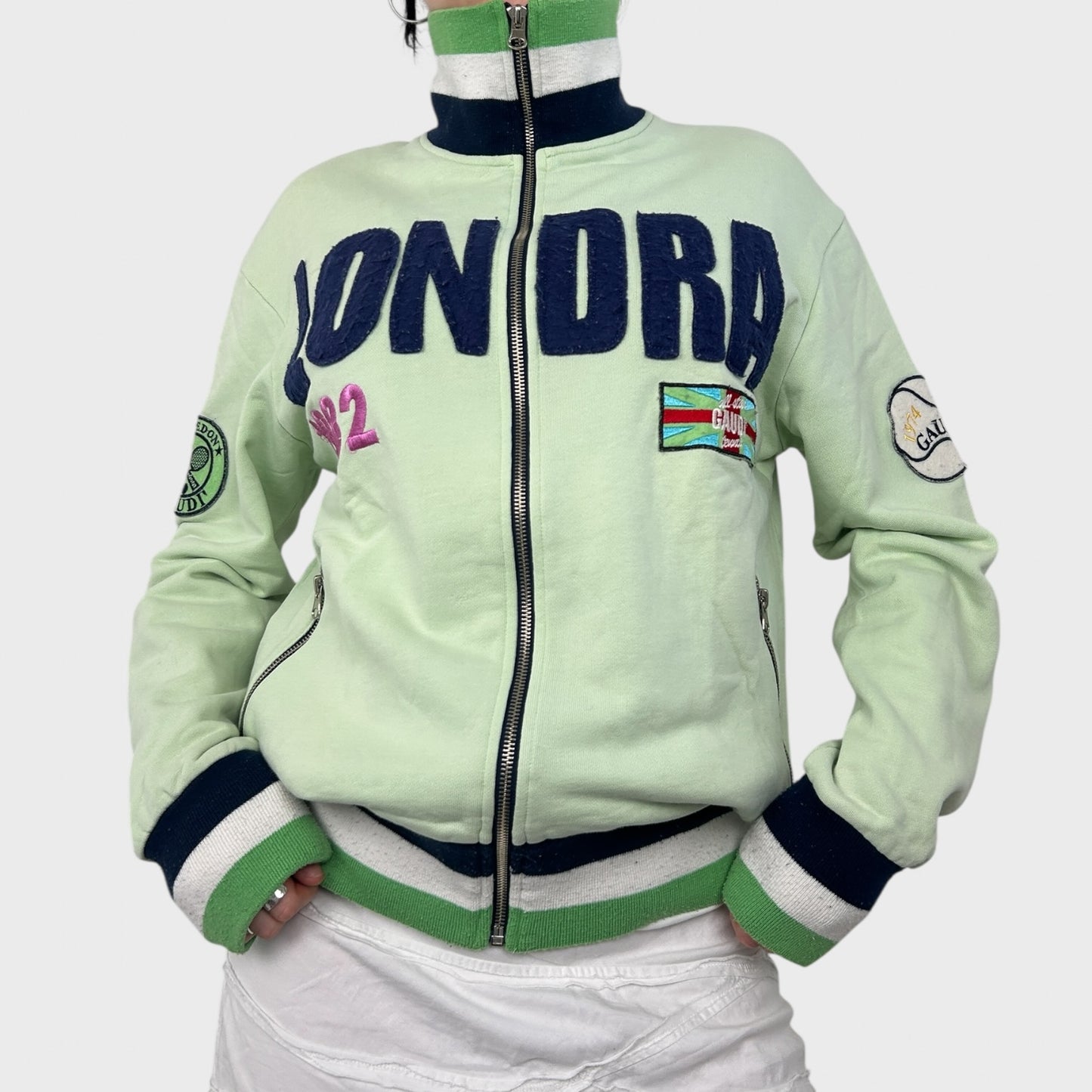Vintage London Zip Up Jumper - M