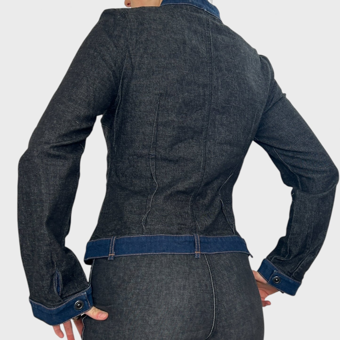 Cop Copine Two-Tone Denim Jacket - Size S-M