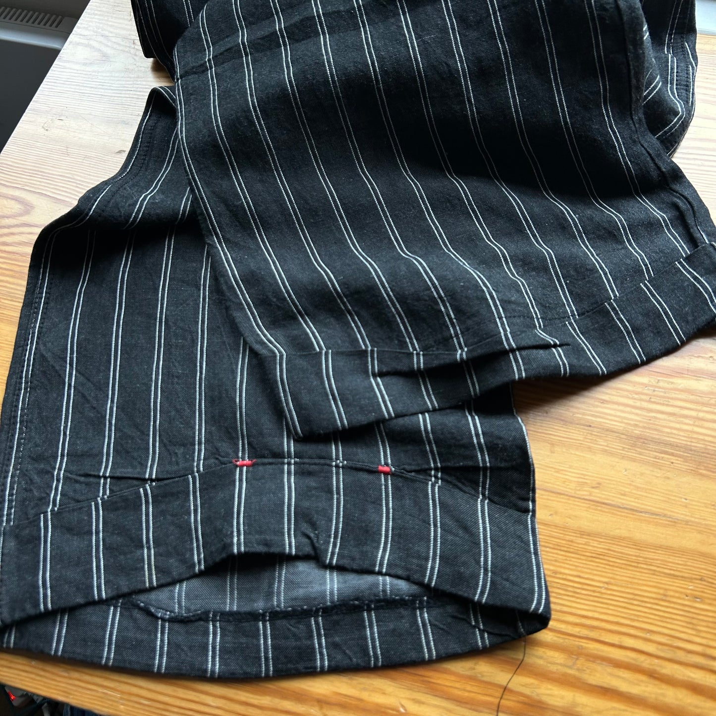 Cop Copine Wide Leg Striped Trousers - S