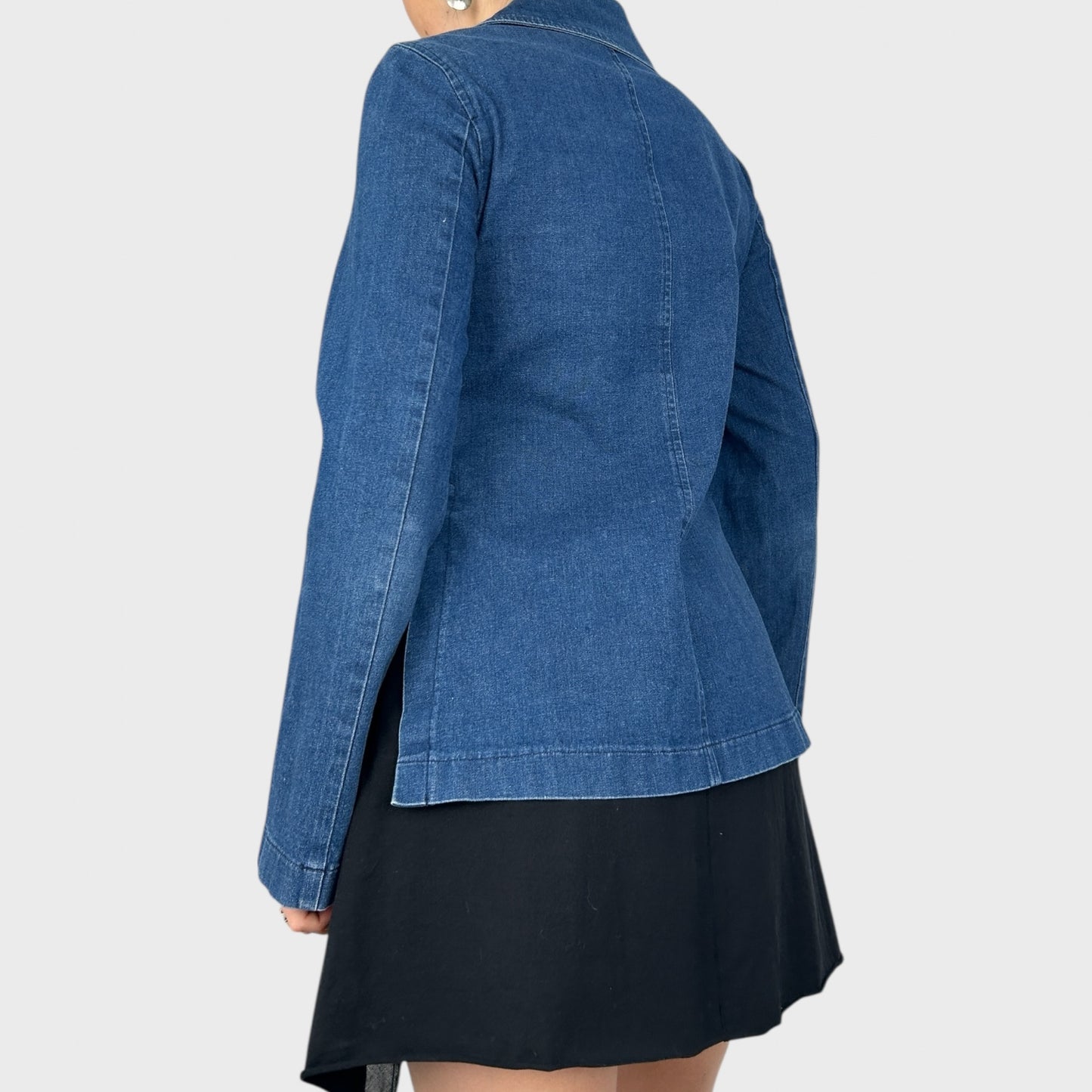 Cop Copine Denim Peacoat Jacket - S