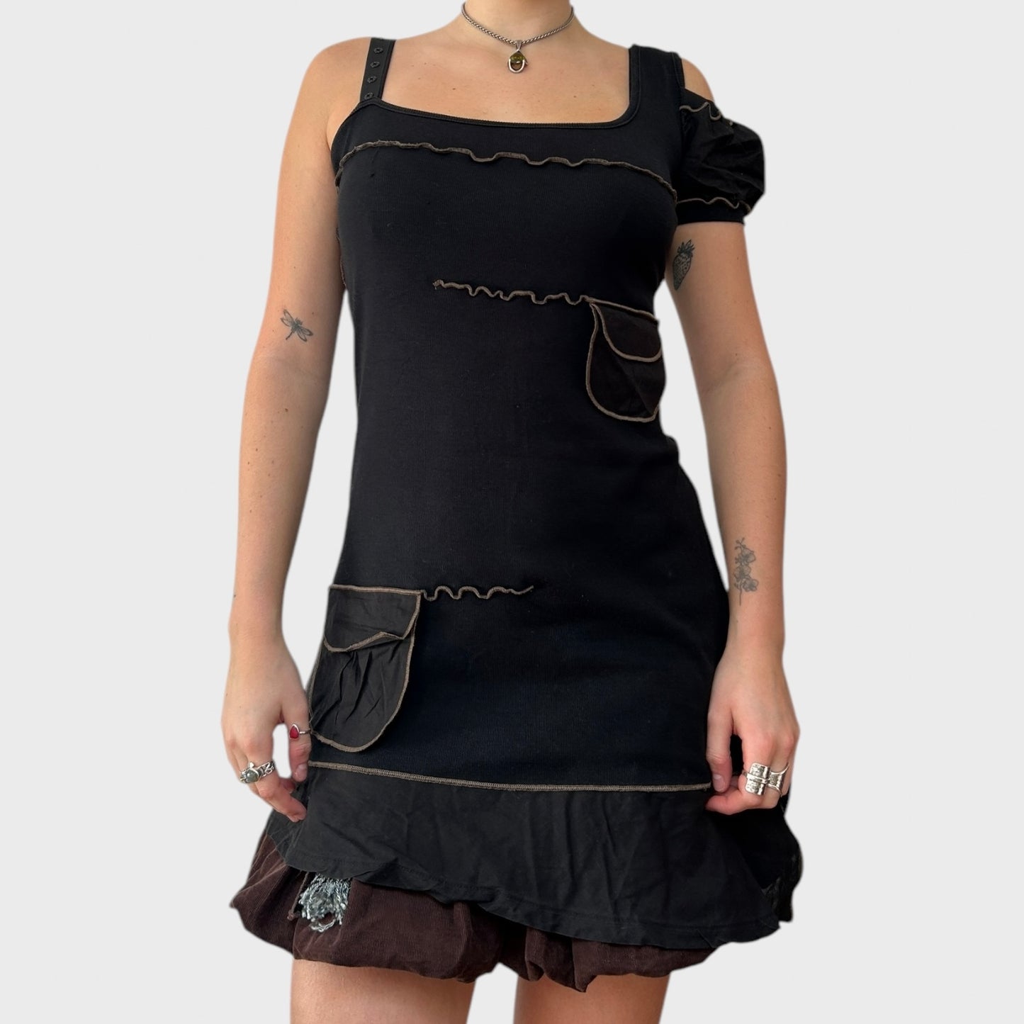 Cop Copine Ruffle Mini Dress