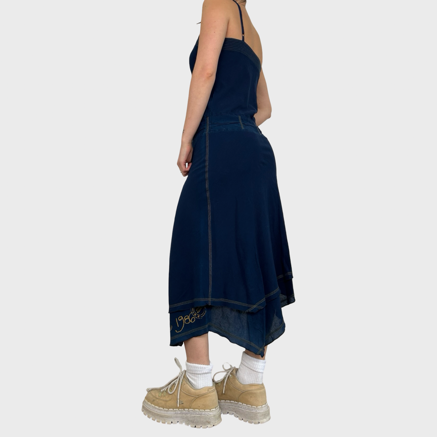 Cop Copine Navy Summer Dress - L