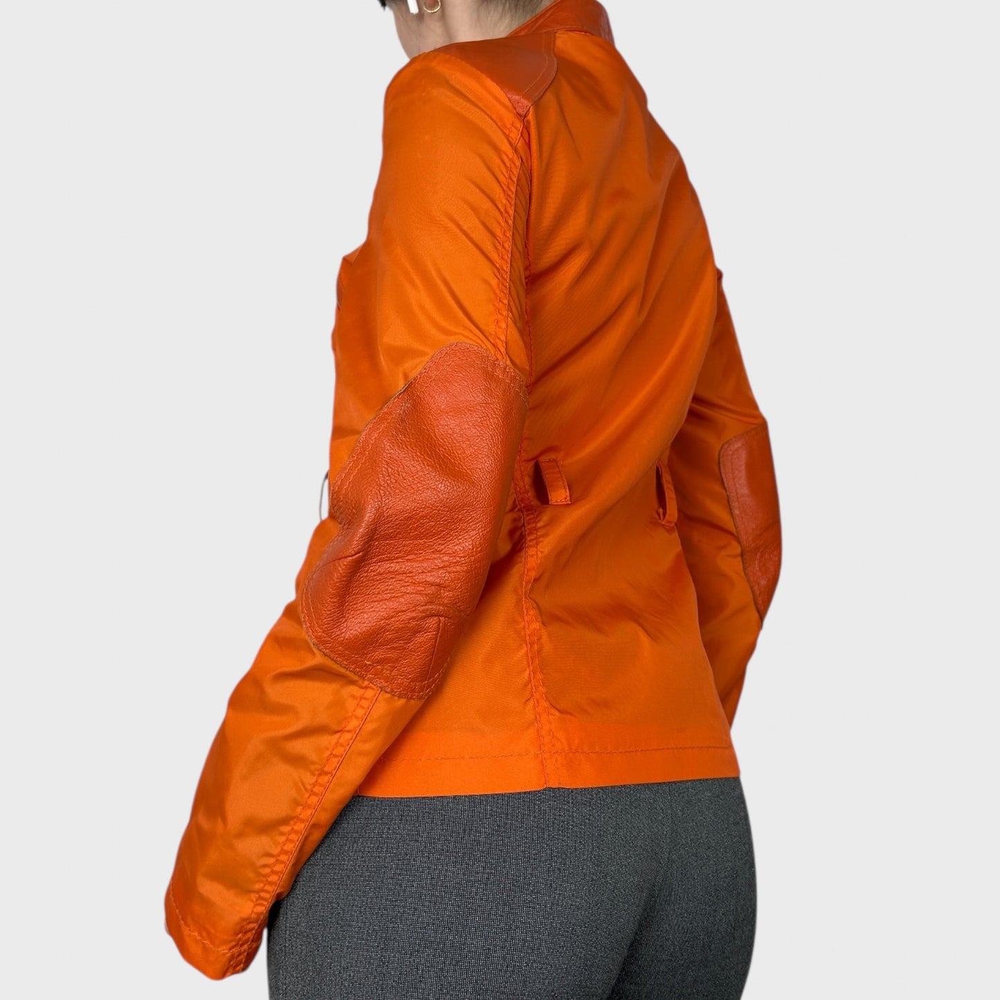 Roberto Cavalli Orange Zip Up Jacket - S