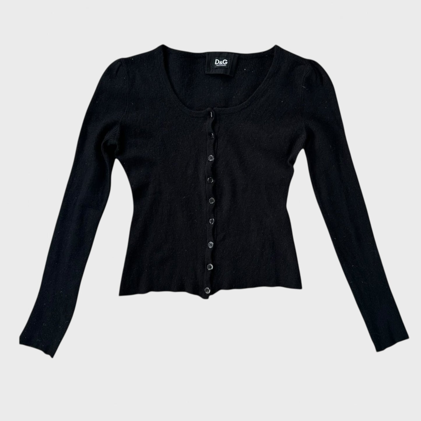 Dolce & Gabbana Black Button Cardigan - S