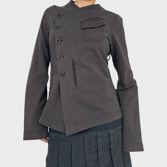 Cop Copine Asymmetric Button Jacket - M
