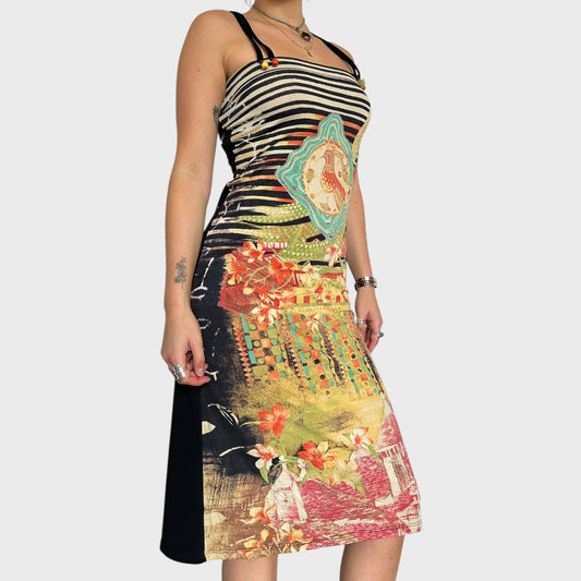 Save the Queen Backless Midi Dress - Size M