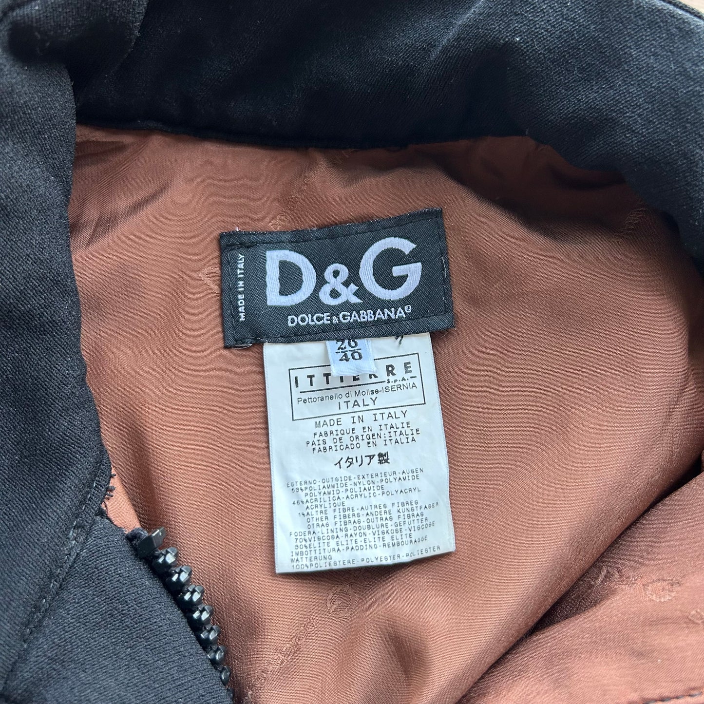 Dolce & Gabbana Black Fitted Jacket - S