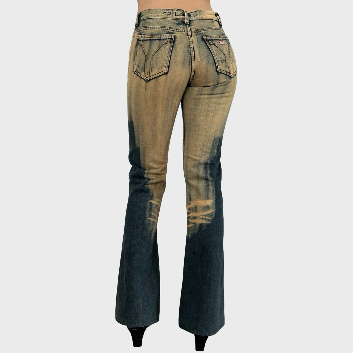 Miss Sixty Two Tone Faded Jeans - S