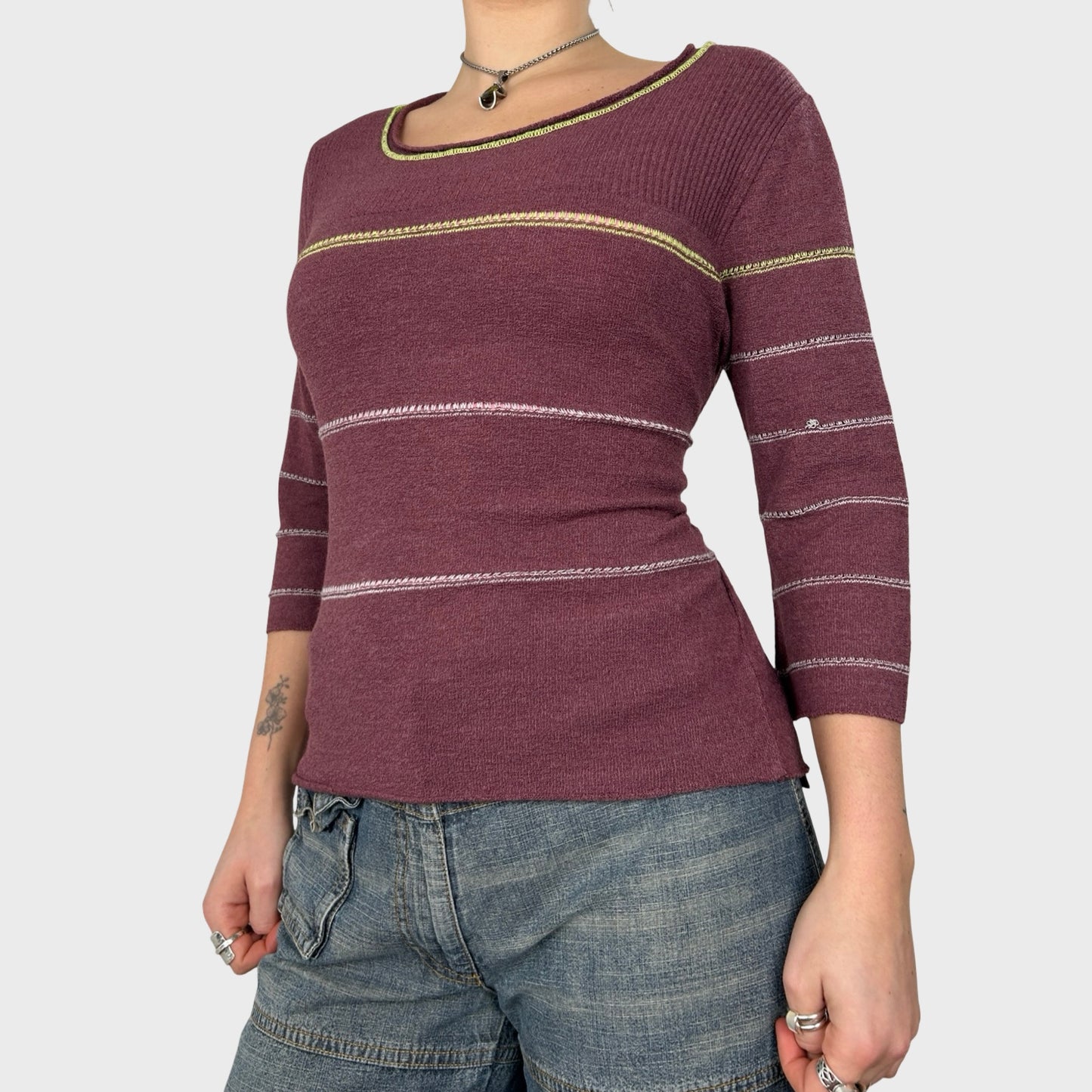 Cop Copine Tie-Up Corseted Jumper - S