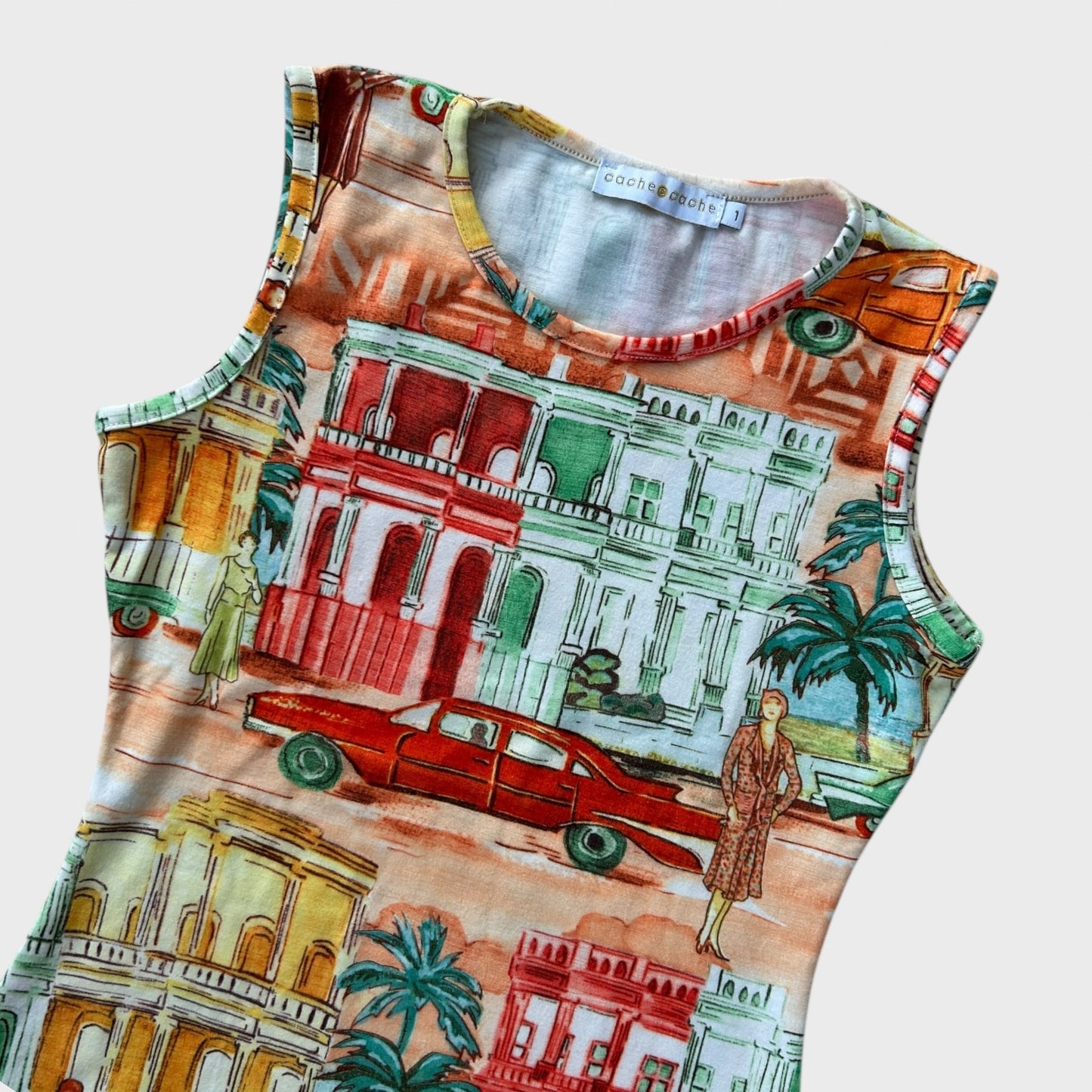 Graphic car print tank