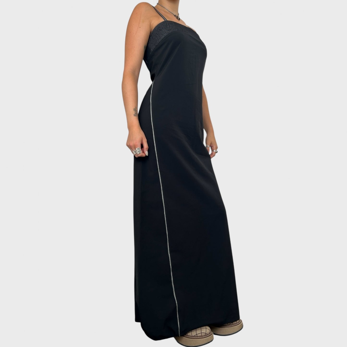 Cop Copine Bi-Material Maxi Dress - S/M