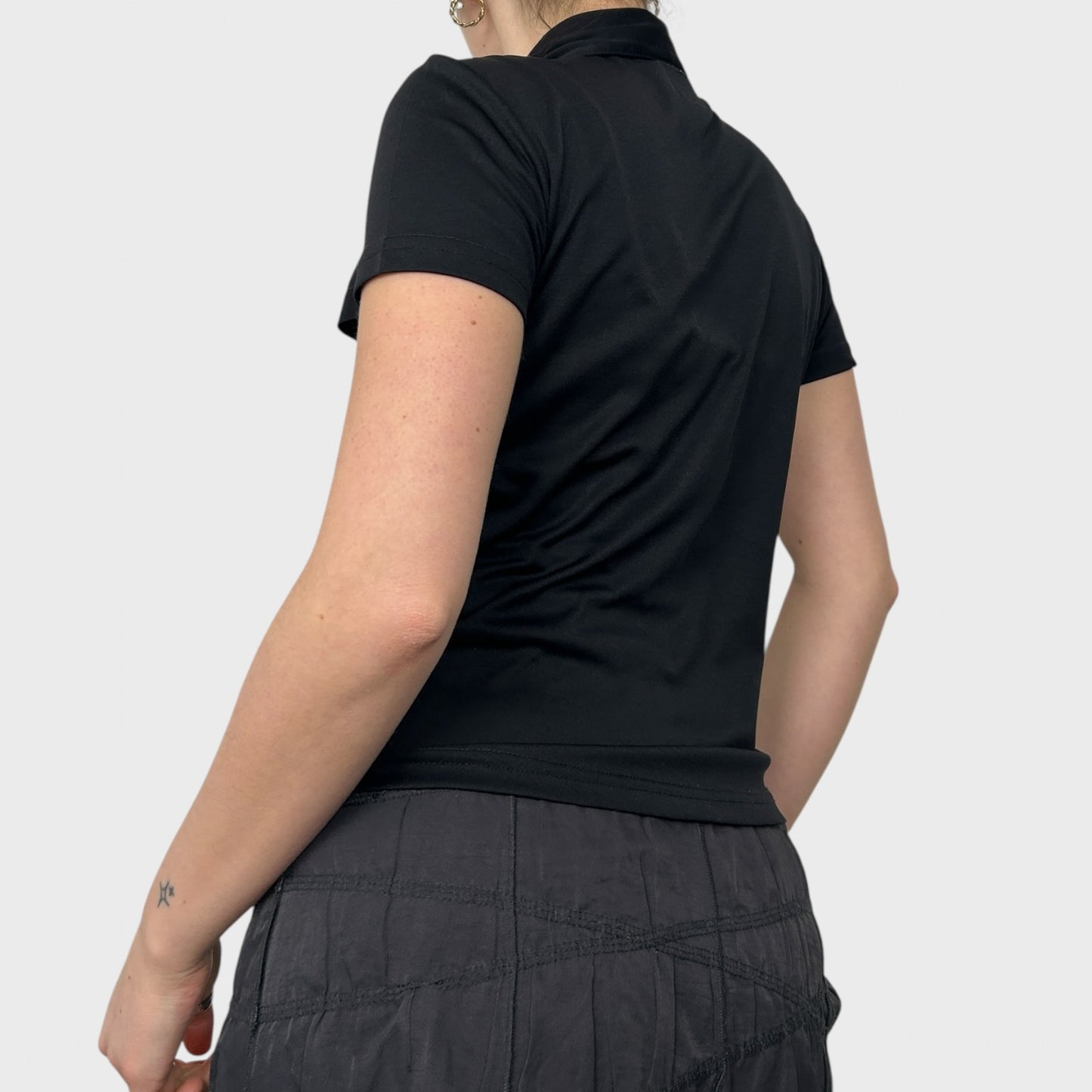 Miss Sixty Short Sleeve Collared Top - M
