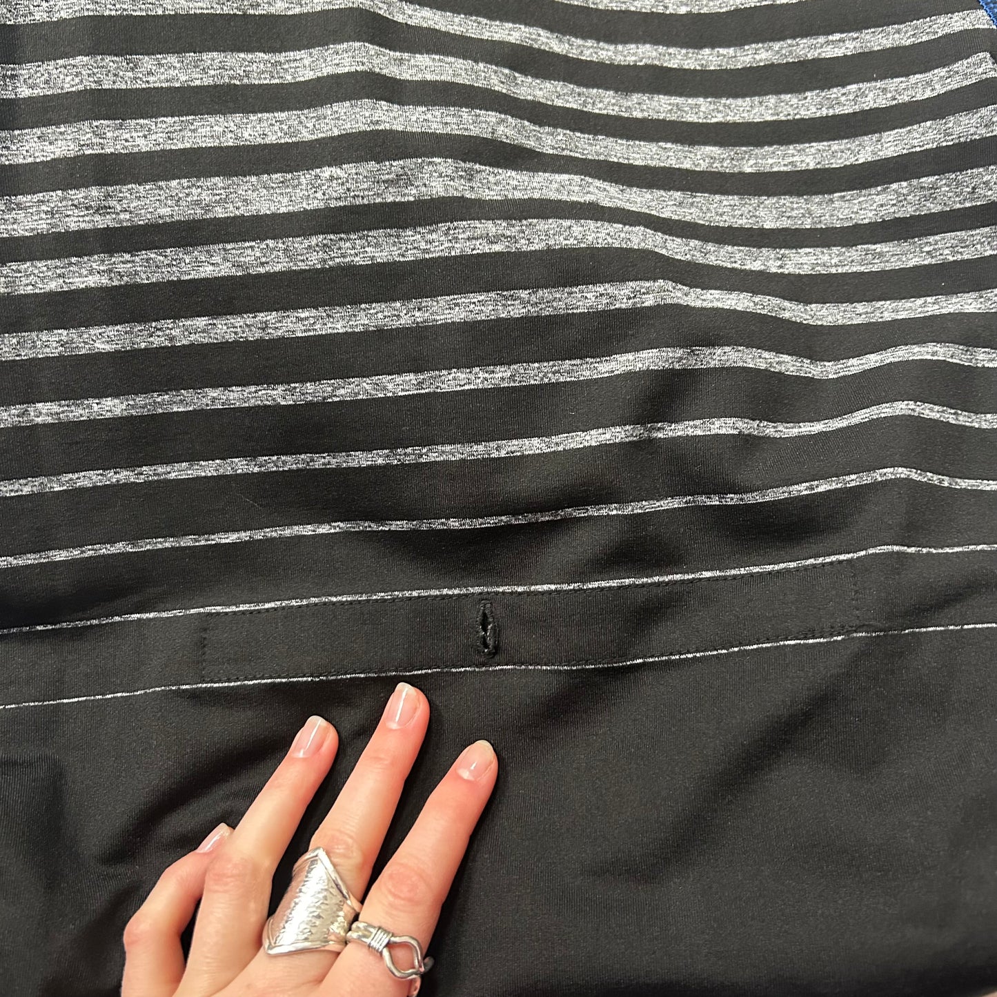 Vintage Cop Copine Striped Hooded Maxi Dress