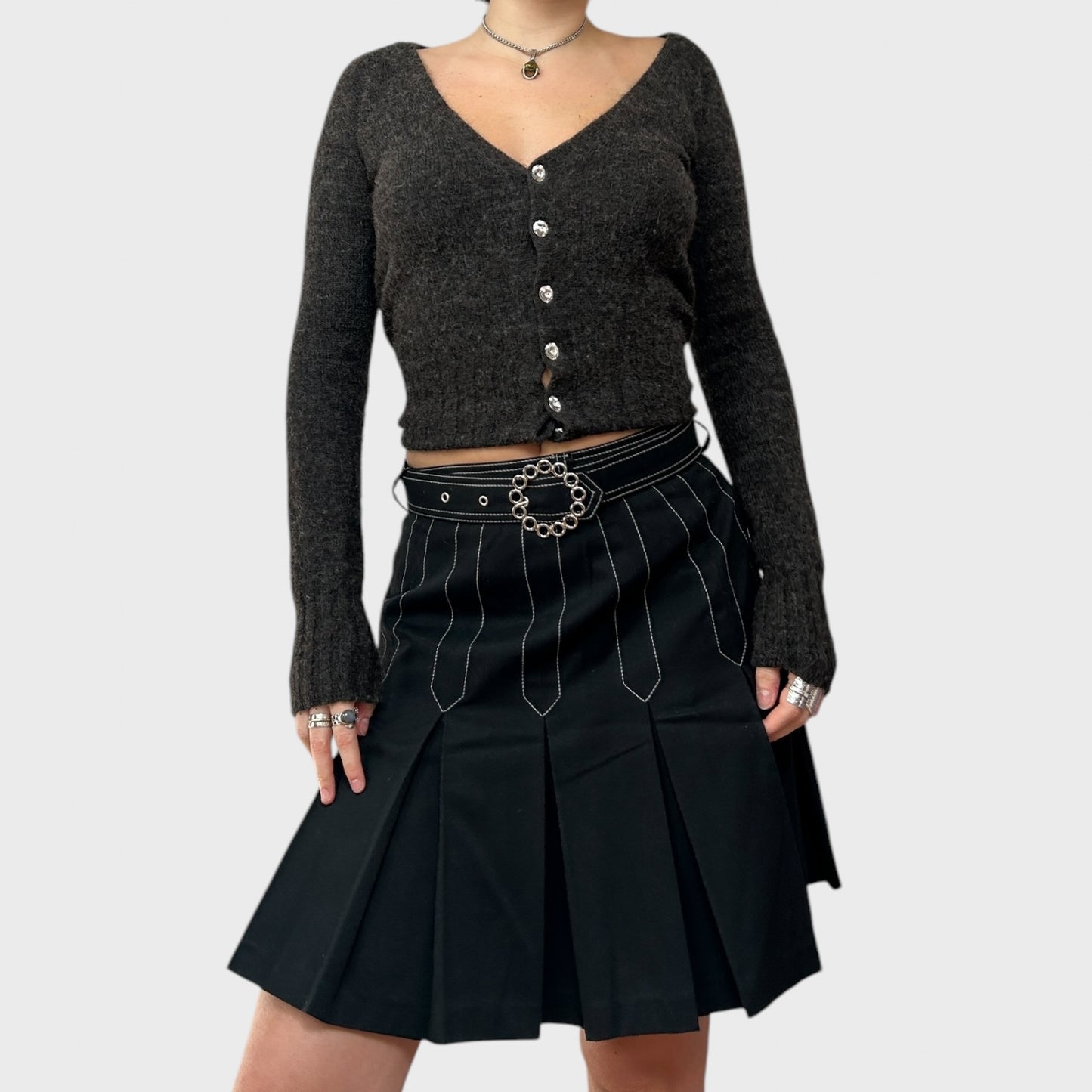Vintage Cop Copine Pleated Skirt