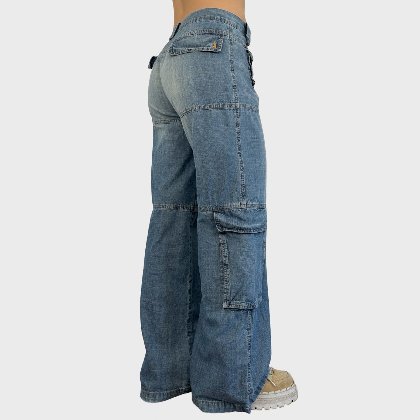 Cop Copine 90s Baggy Wide Leg Jeans - S-M